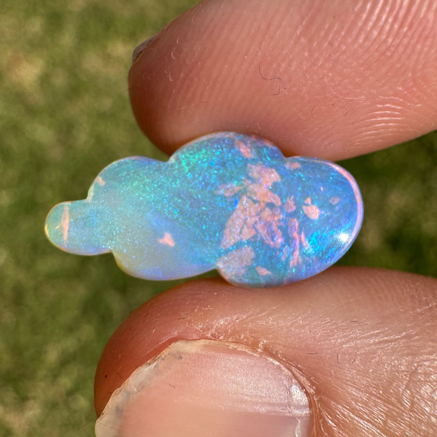 4.77 Ct cloud carving wood replacement opal
