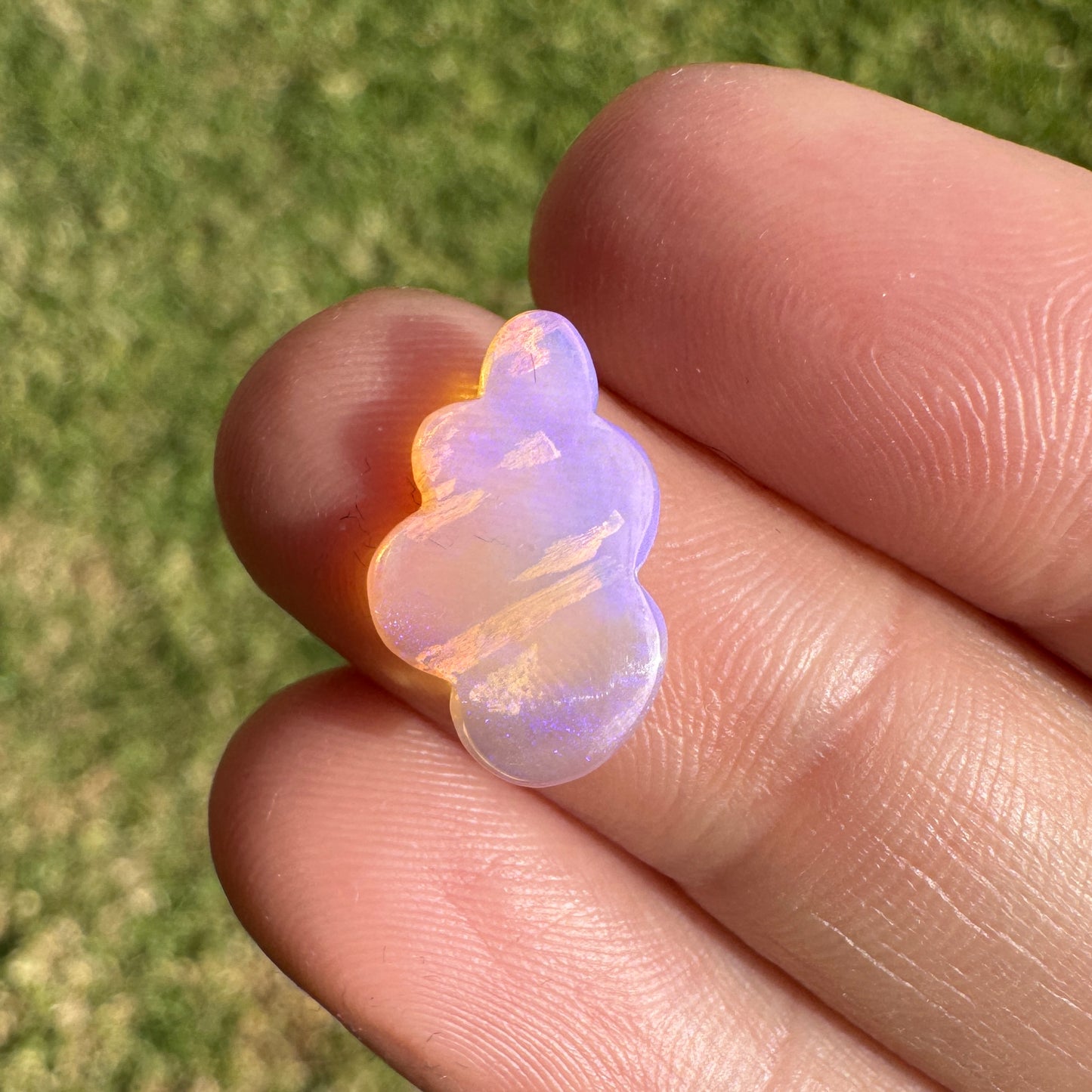 1.97 Ct cloud carving wood replacement opal