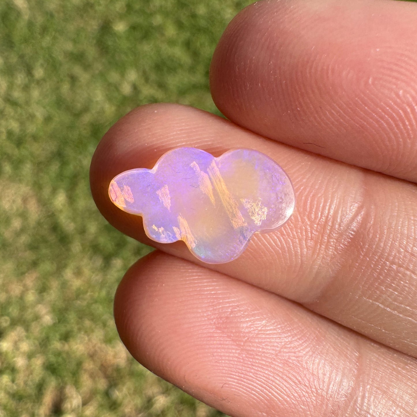 1.97 Ct cloud carving wood replacement opal