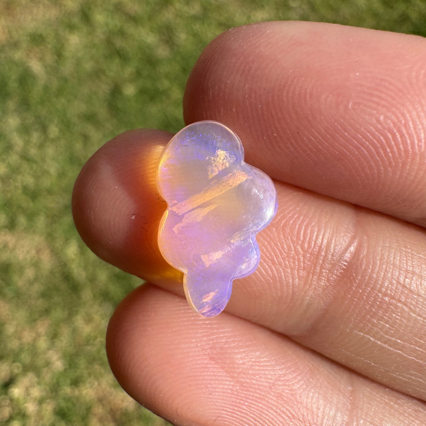 1.97 Ct cloud carving wood replacement opal