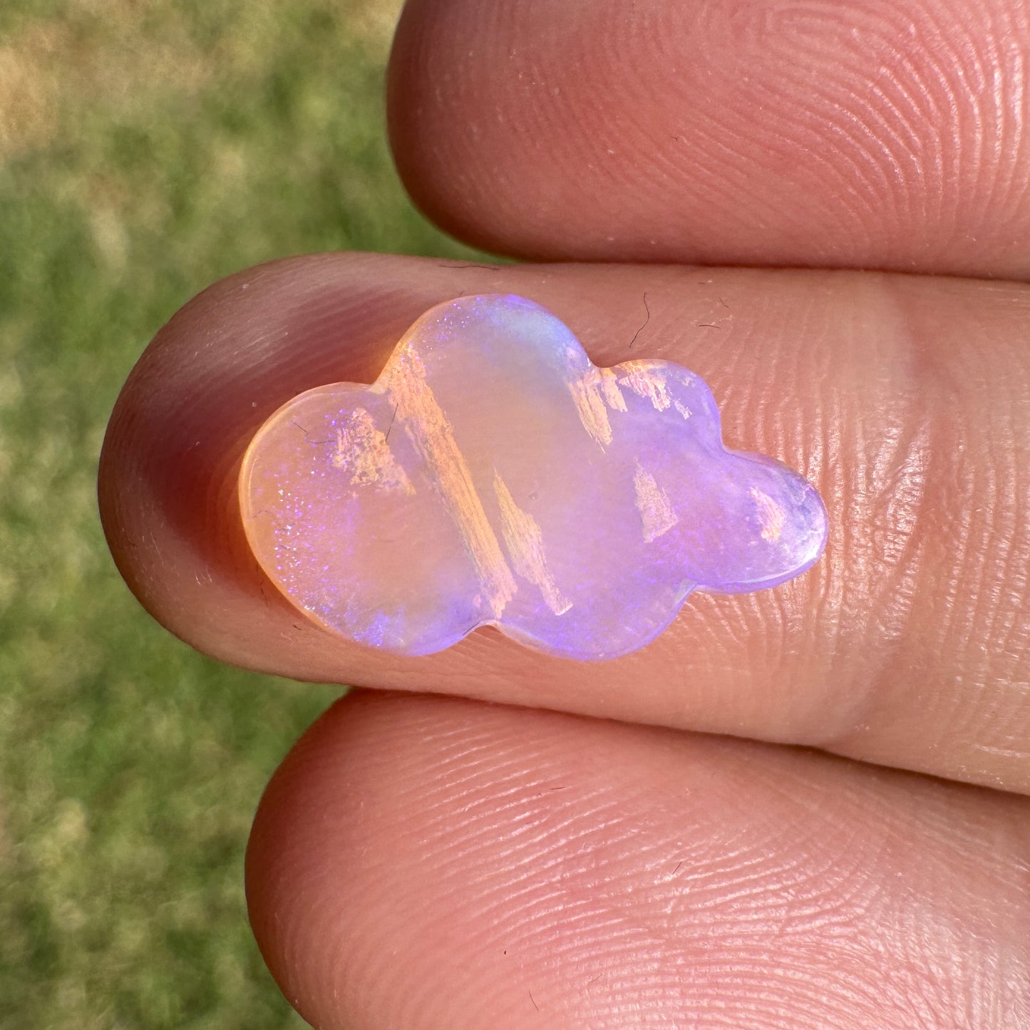 1.97 Ct cloud carving wood replacement opal