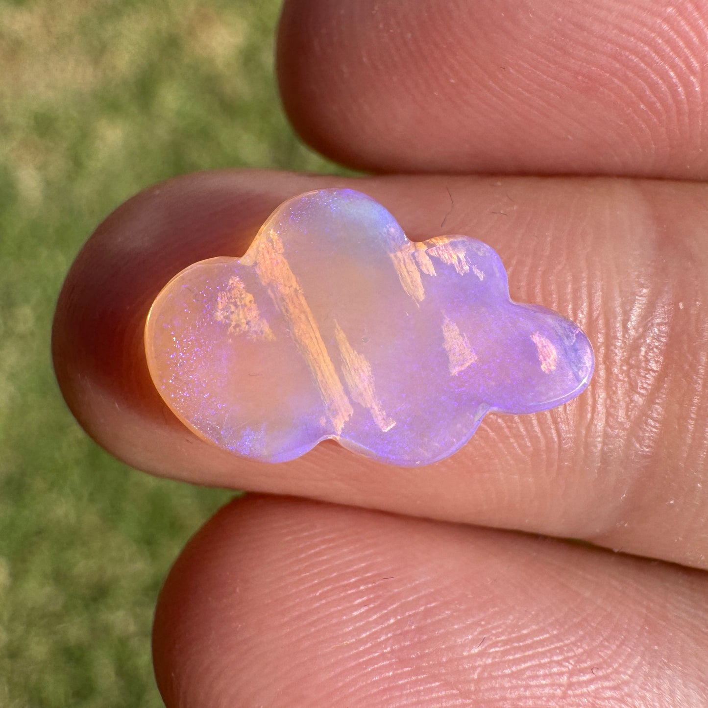 1.97 Ct cloud carving wood replacement opal