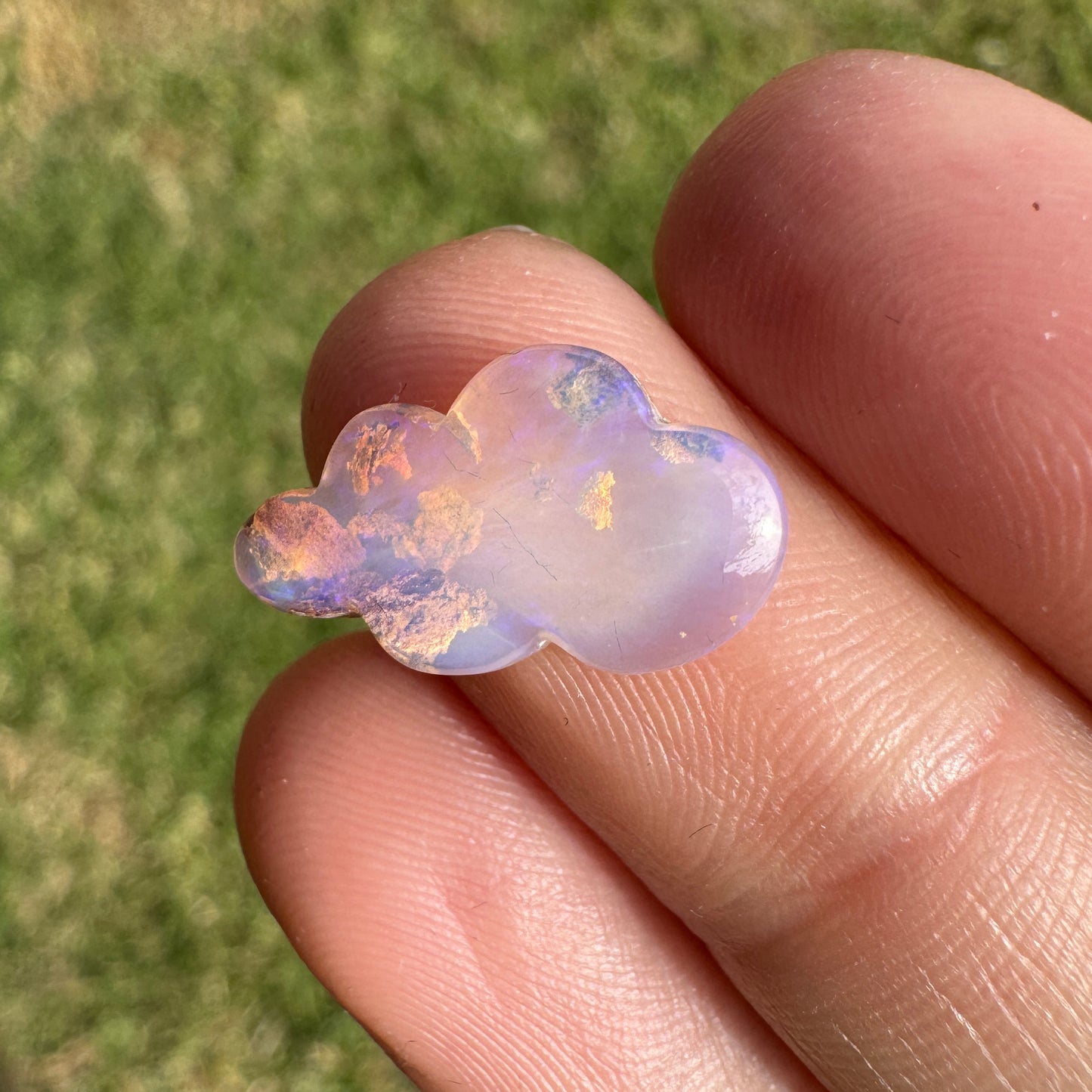 3.14 Ct cloud carving wood replacement opal