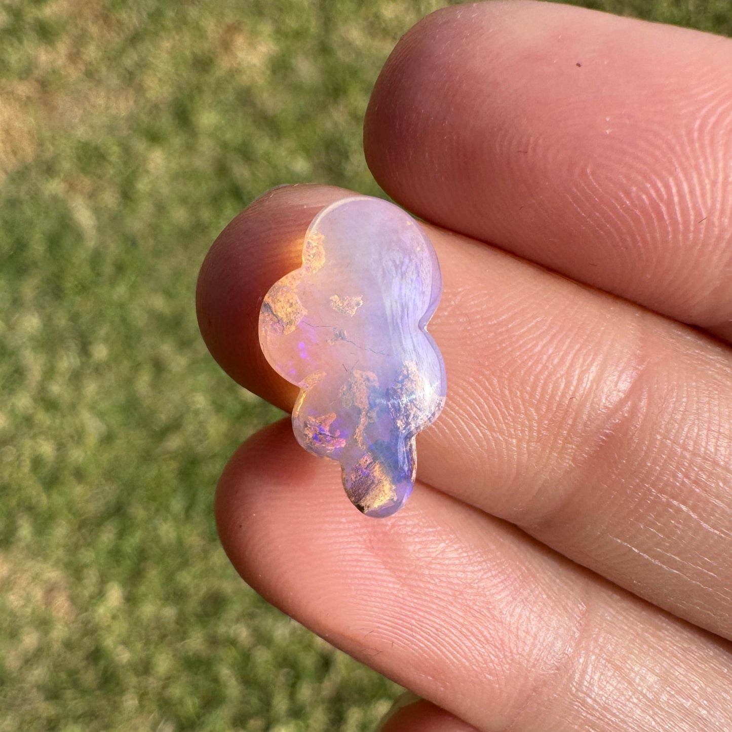 3.14 Ct cloud carving wood replacement opal