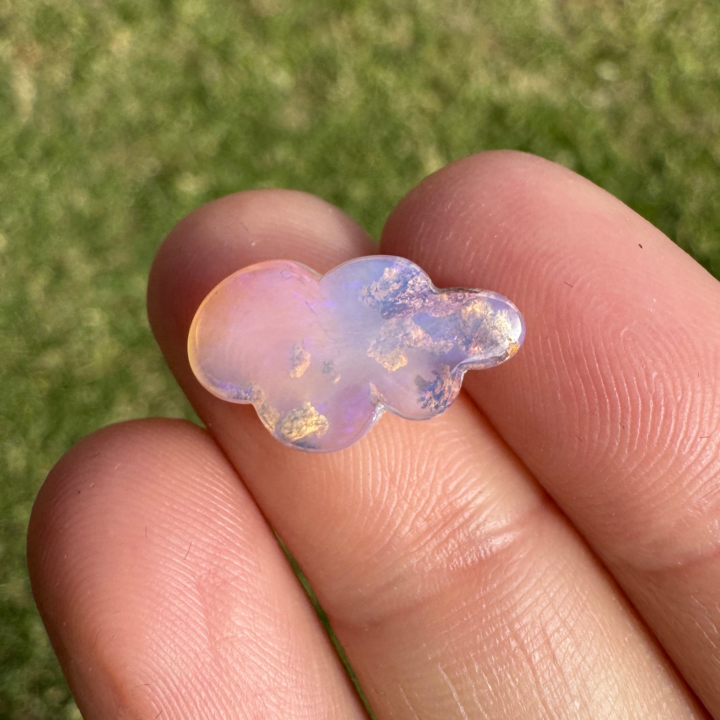 3.14 Ct cloud carving wood replacement opal