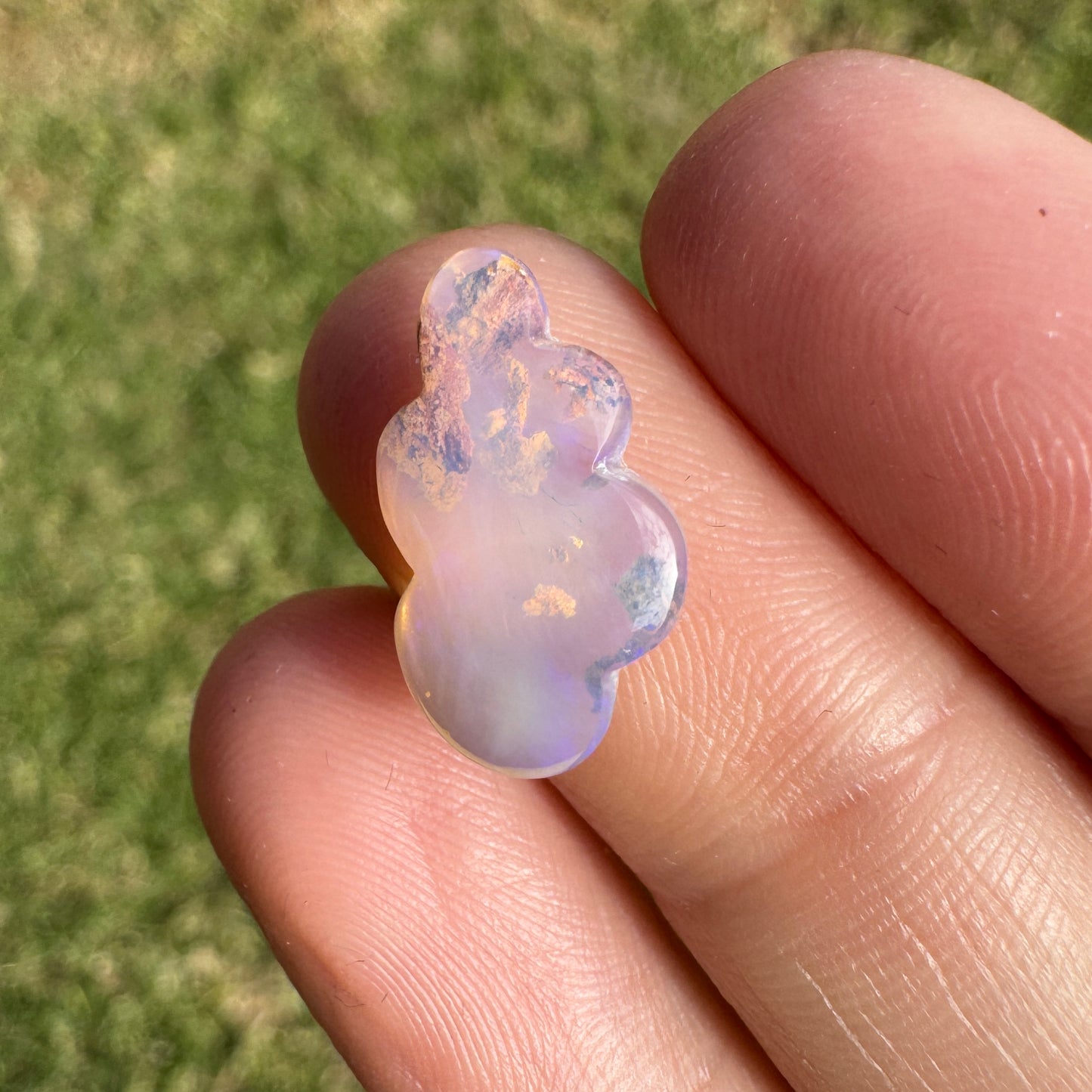 3.14 Ct cloud carving wood replacement opal
