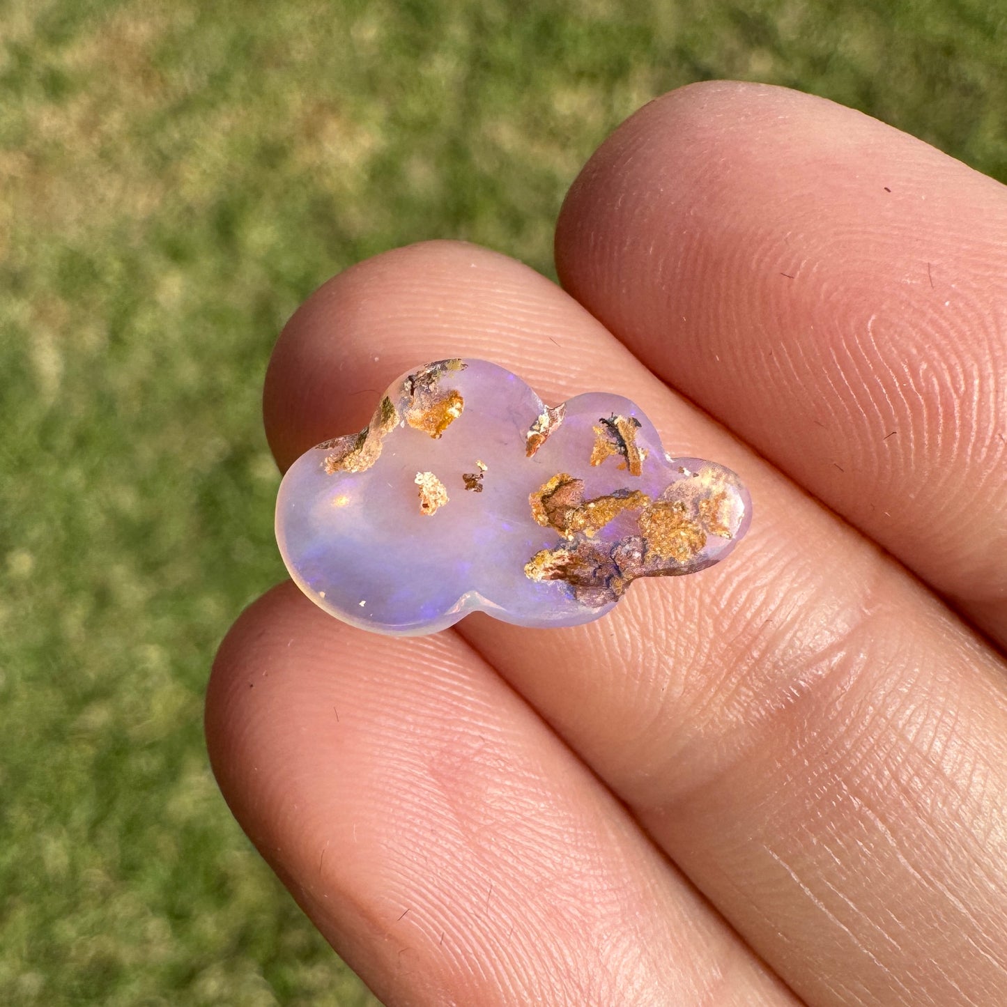 3.14 Ct cloud carving wood replacement opal