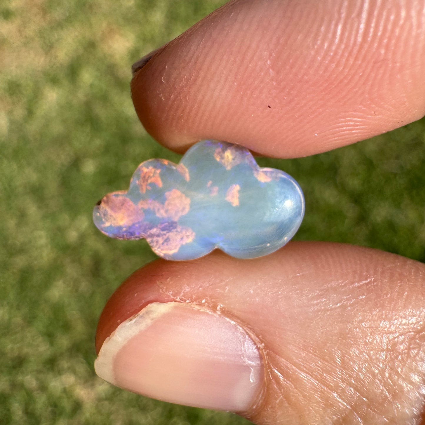 3.14 Ct cloud carving wood replacement opal
