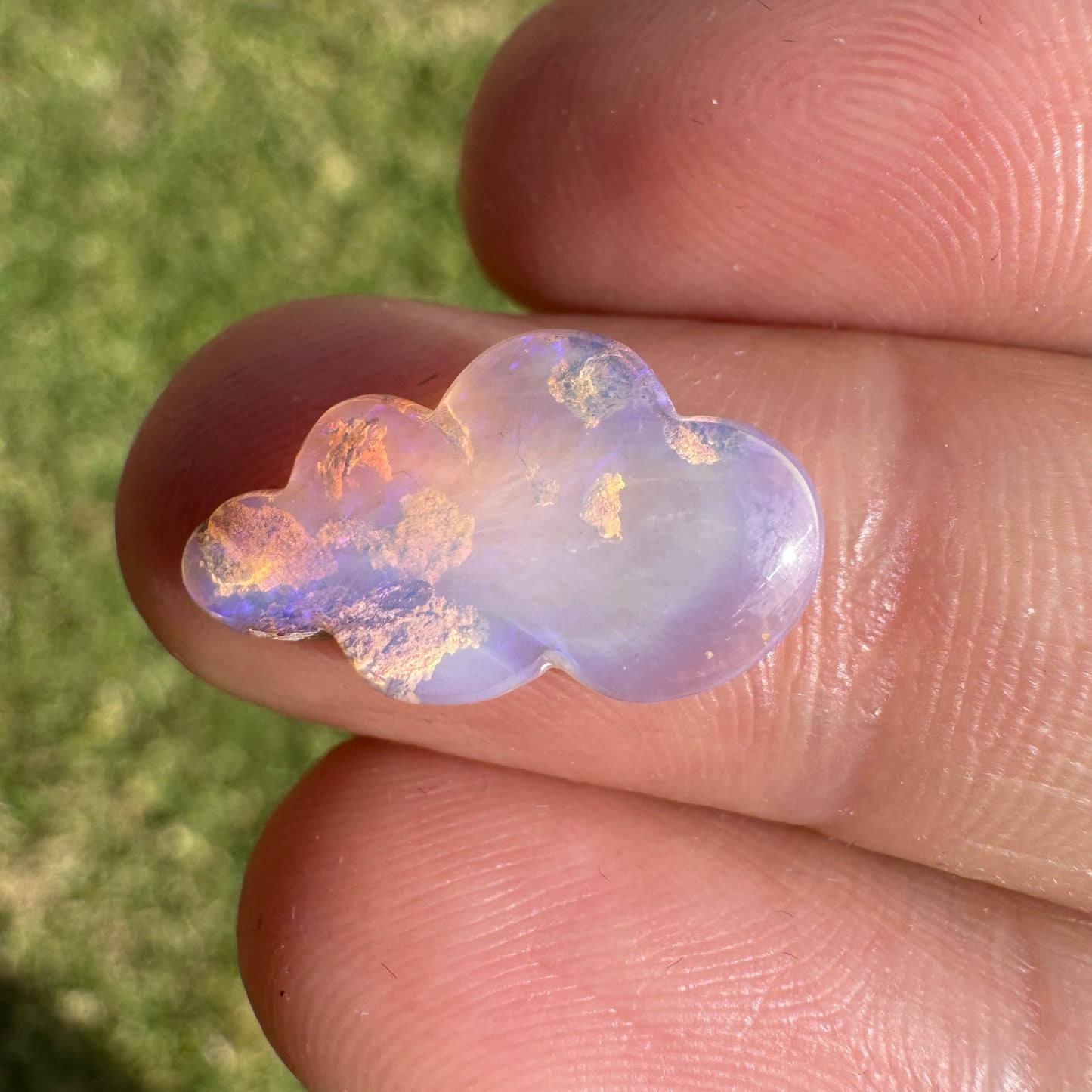 3.14 Ct cloud carving wood replacement opal