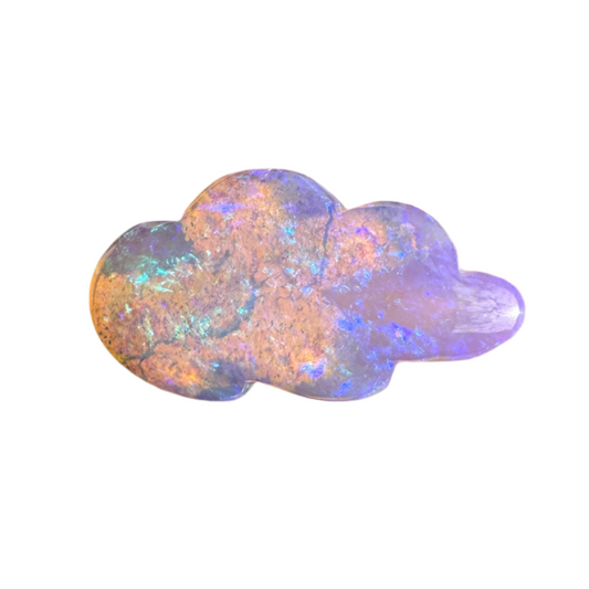 2.43 Ct cloud carving wood replacement opal