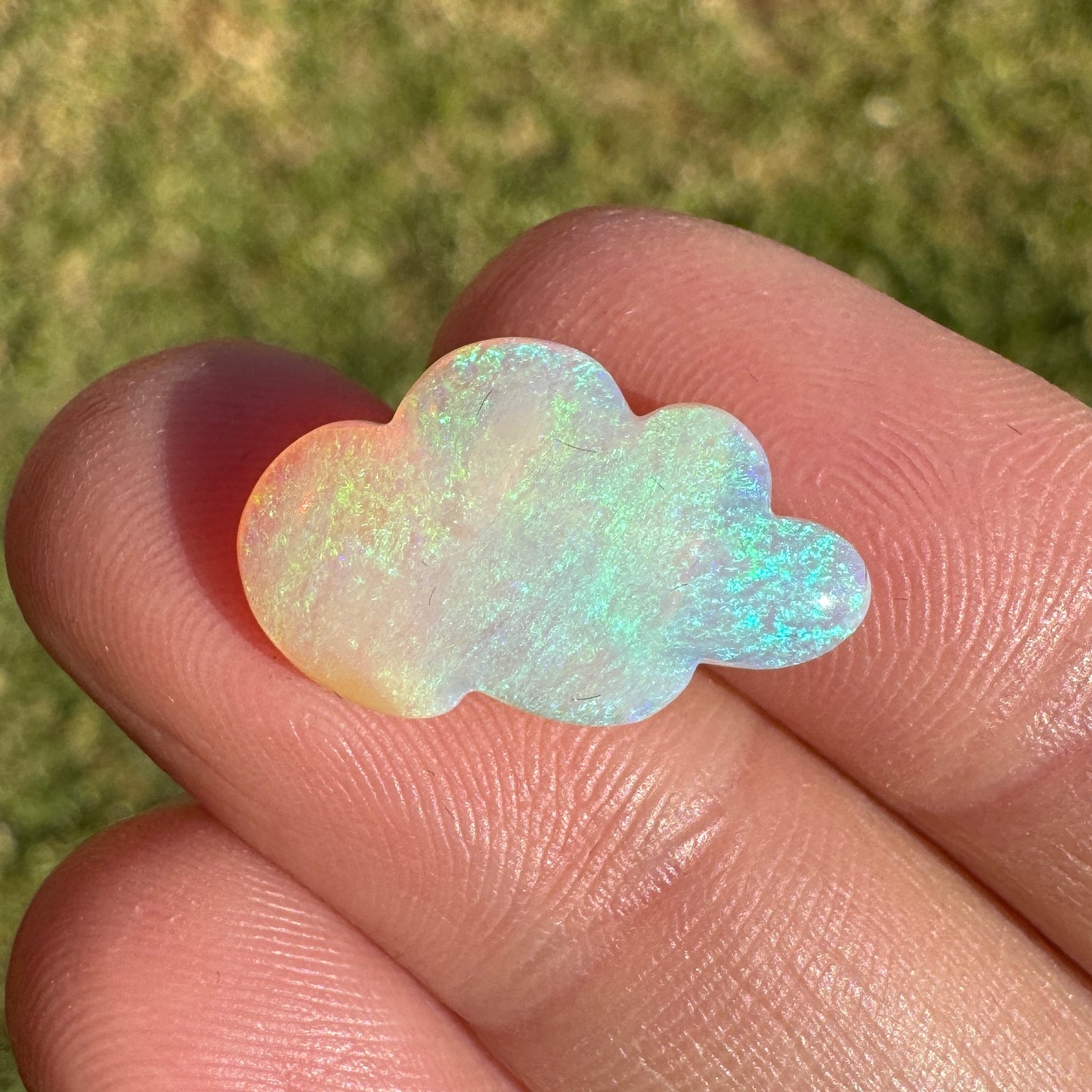 4.97 Ct cloud carving crystal opal