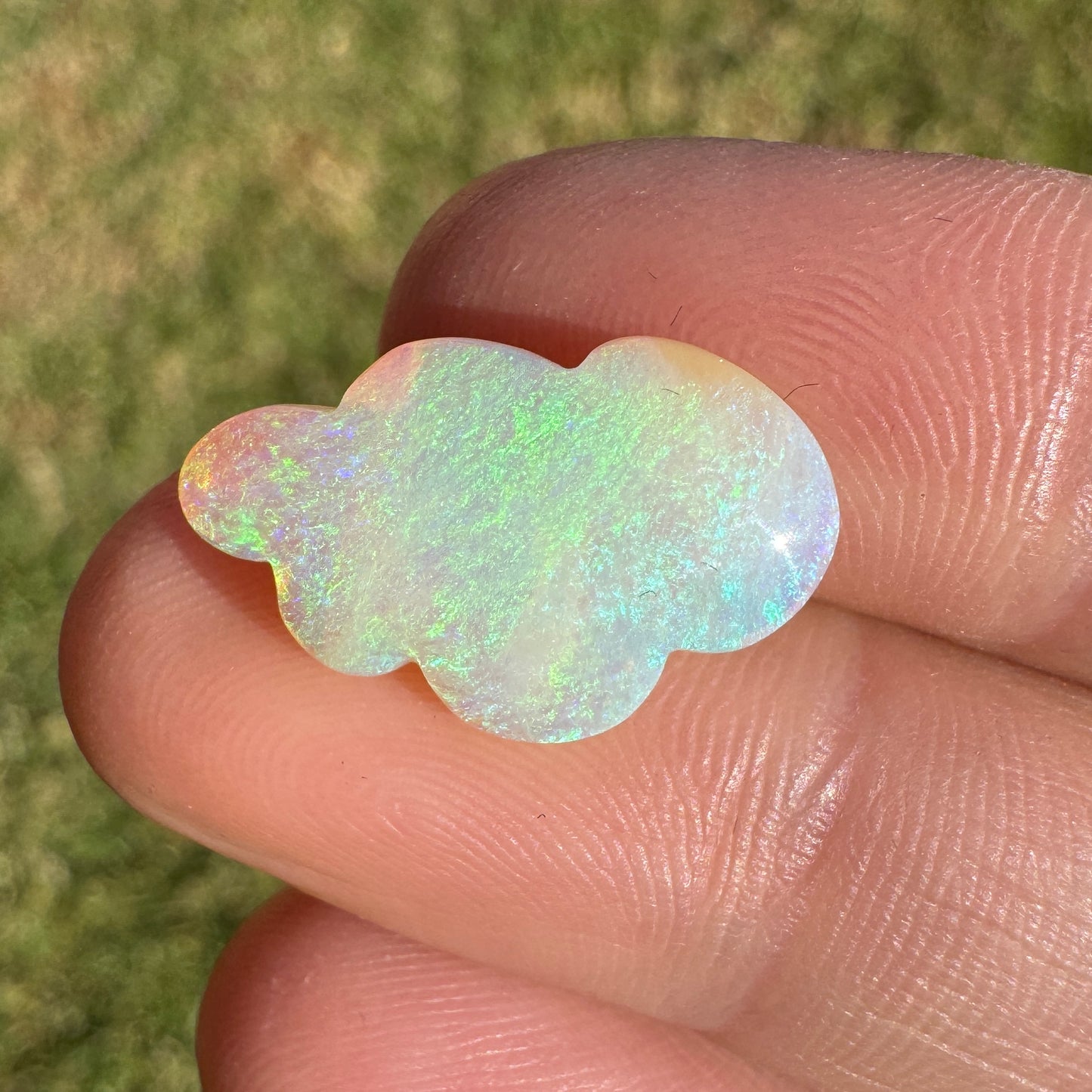 4.97 Ct cloud carving crystal opal