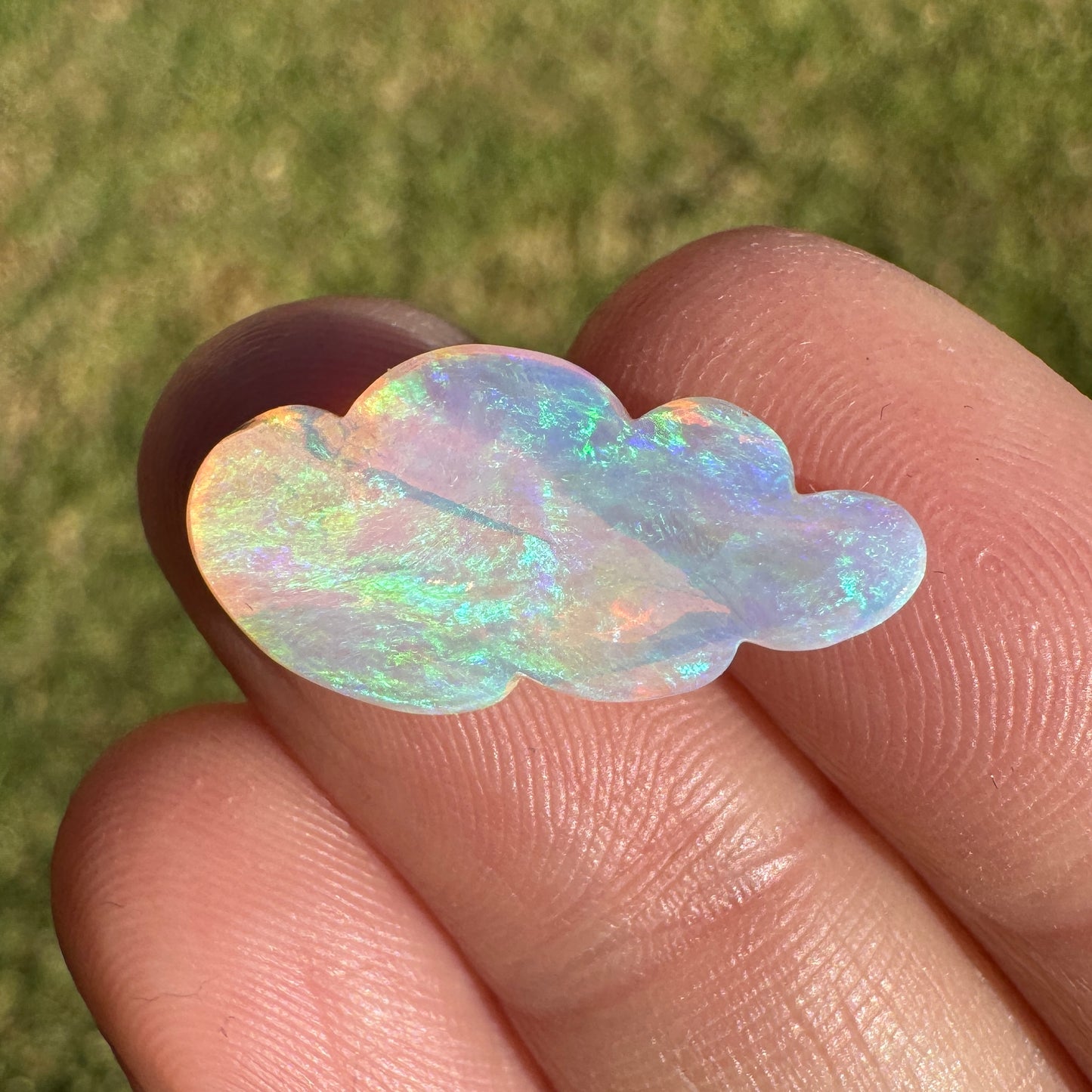 4.15 Ct cloud carving wood replacement opal