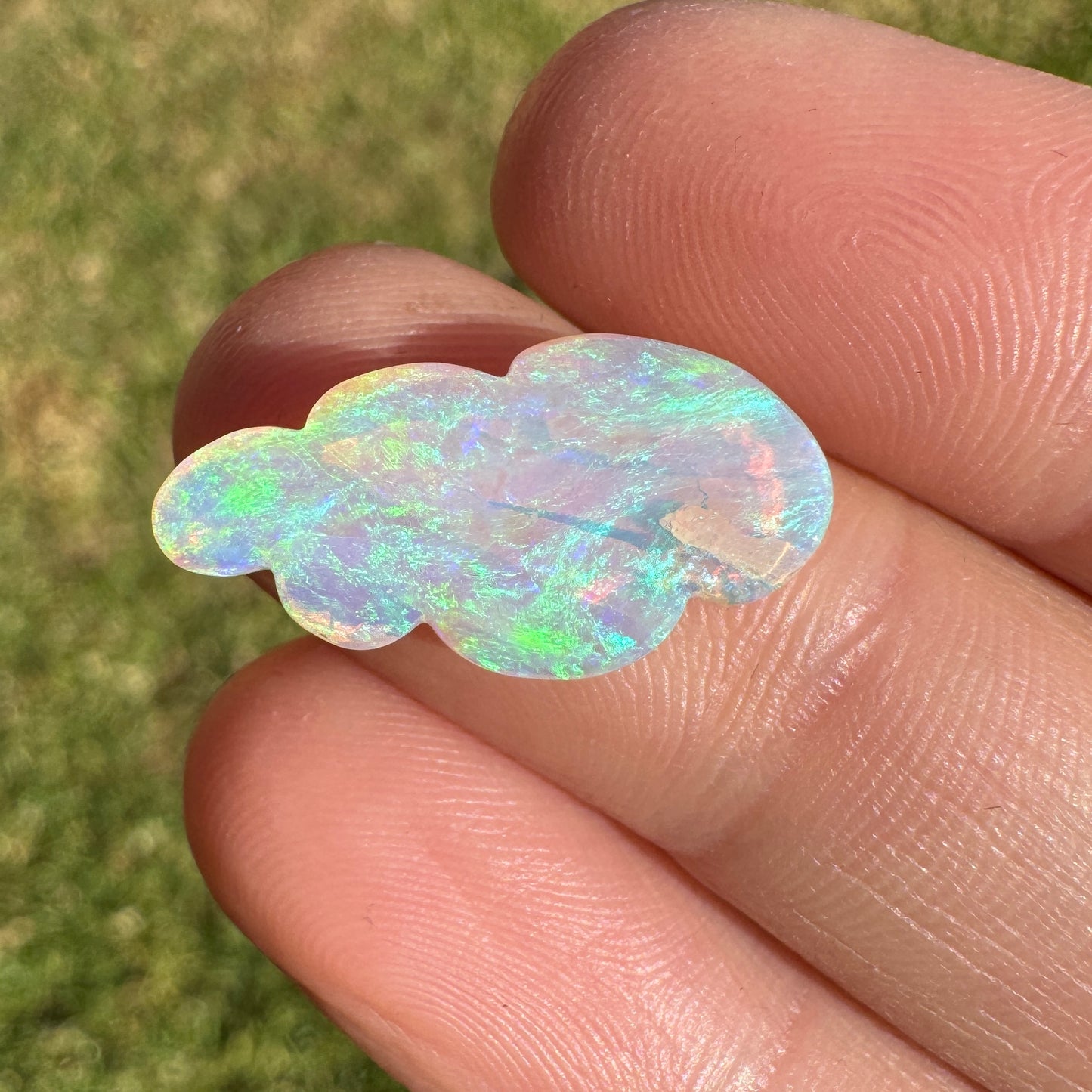 4.15 Ct cloud carving wood replacement opal