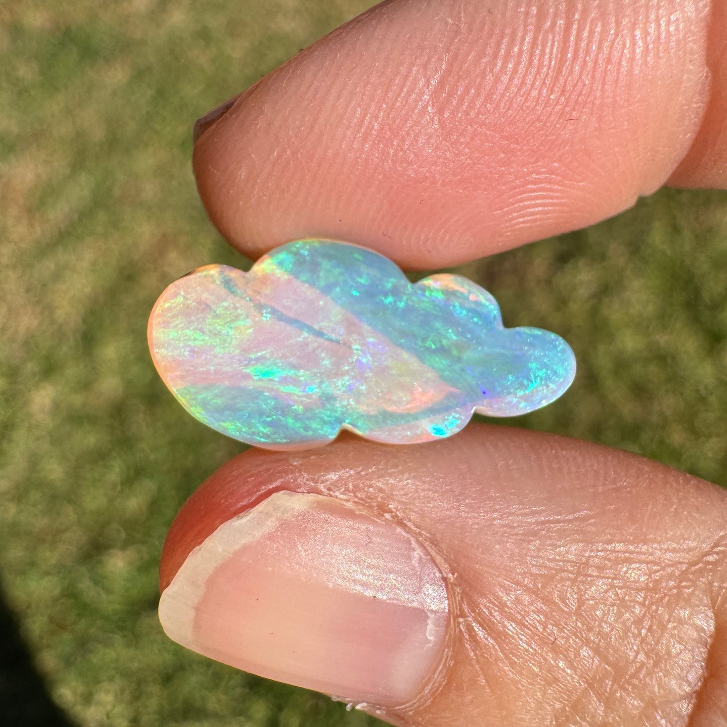 4.15 Ct cloud carving wood replacement opal