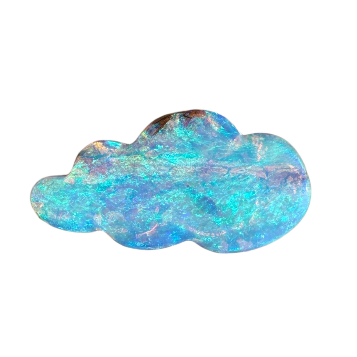 3.50 Ct cloud carving wood replacement opal
