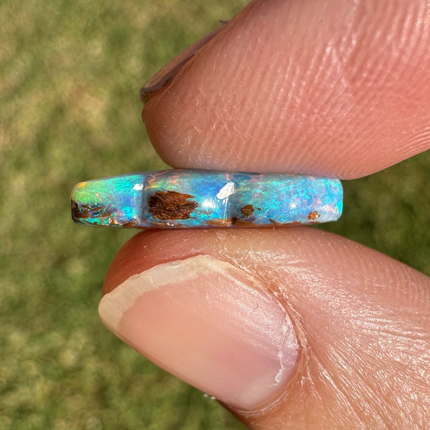 3.50 Ct cloud carving wood replacement opal