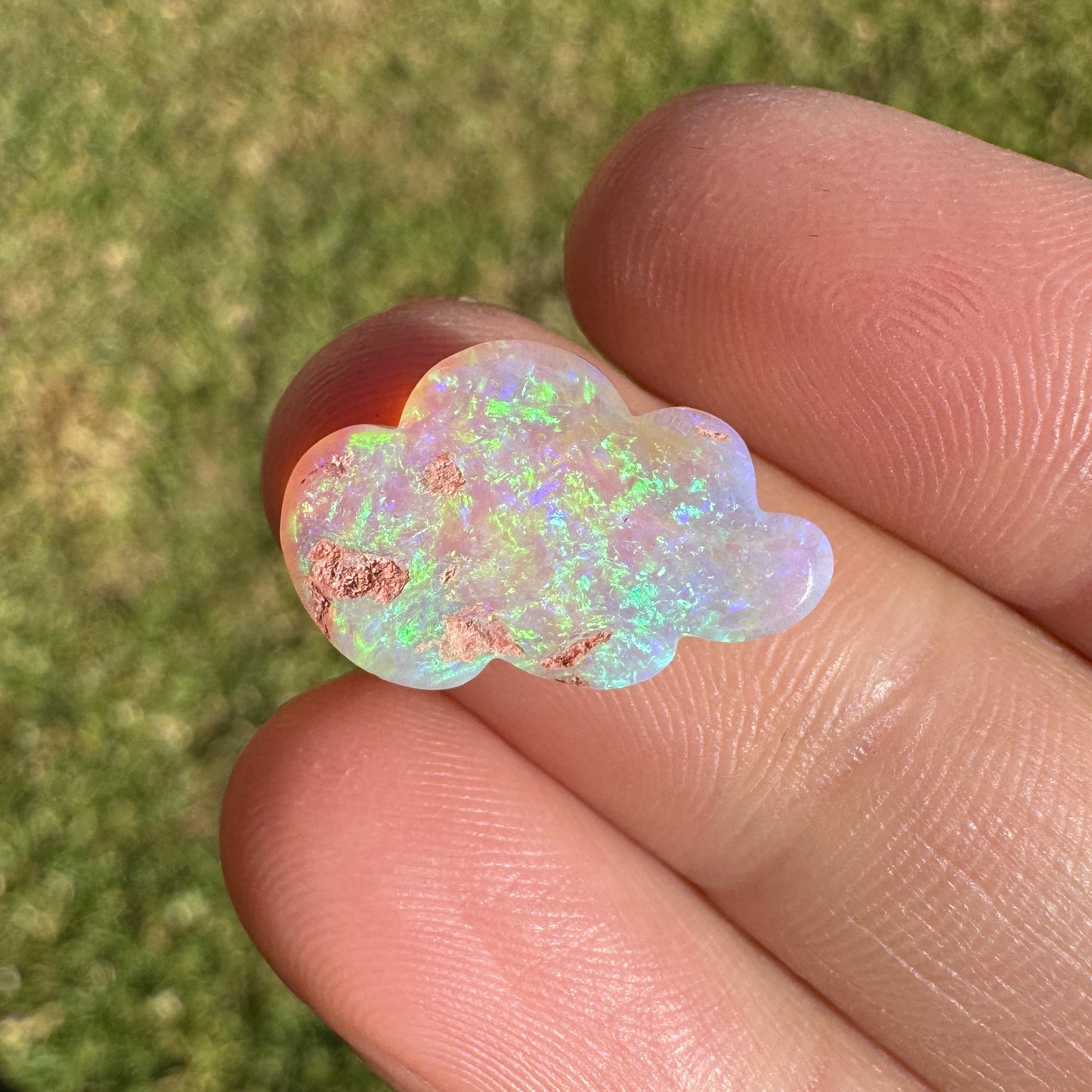4.53 Ct cloud carving crystal opal