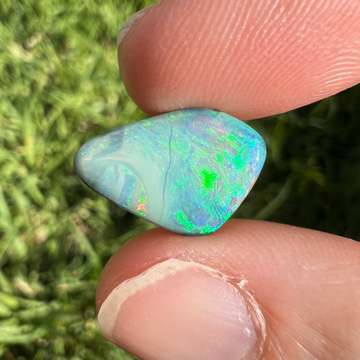 4.11 Ct ocean-toned boulder opal - Broken River Mining