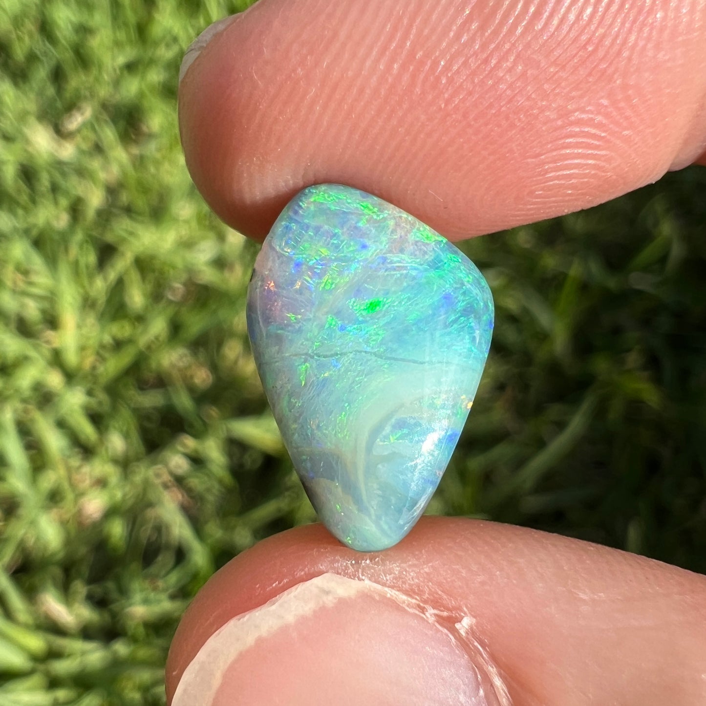 4.11 Ct ocean-toned boulder opal - Broken River Mining