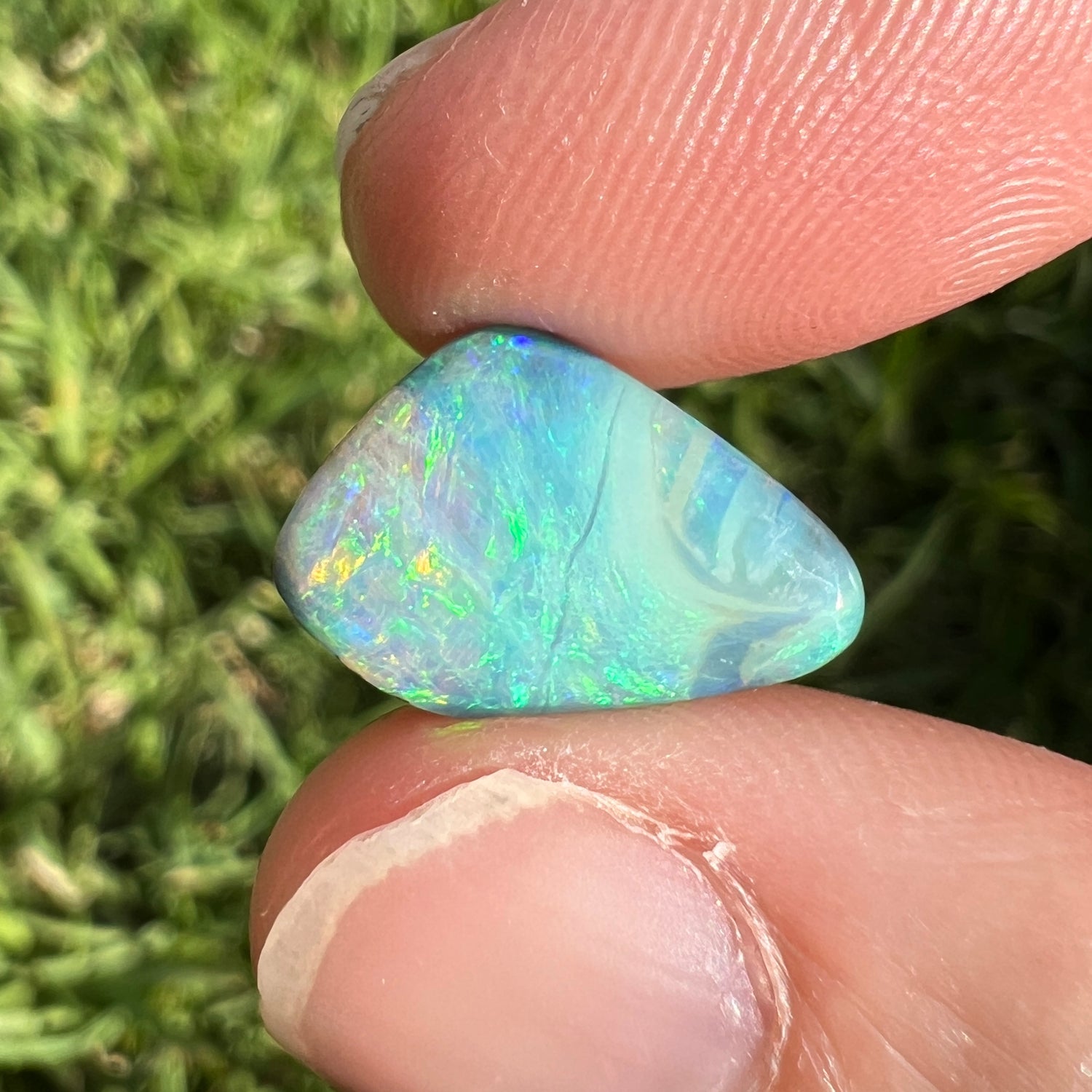 4.11 Ct ocean-toned boulder opal - Broken River Mining
