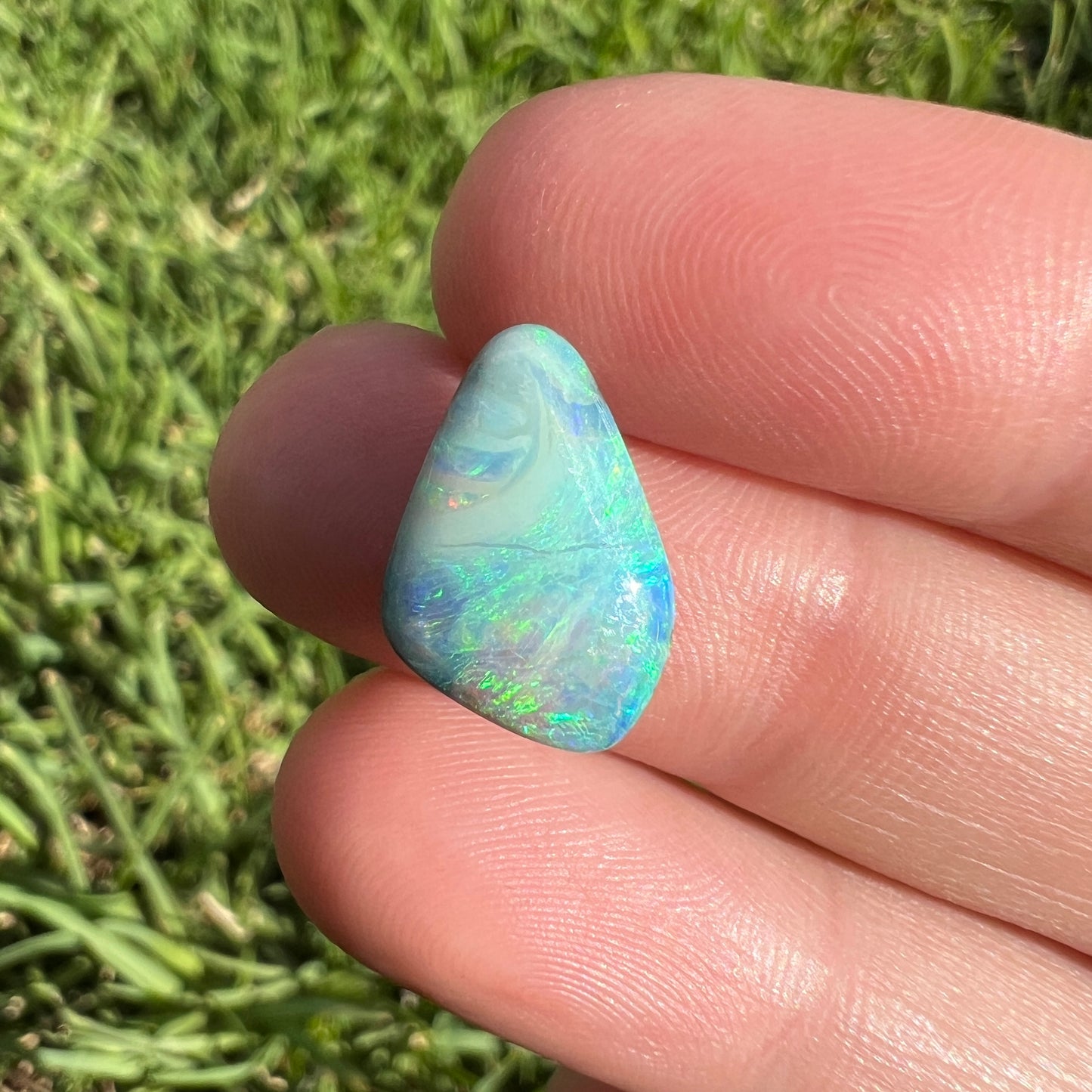 4.11 Ct ocean-toned boulder opal - Broken River Mining