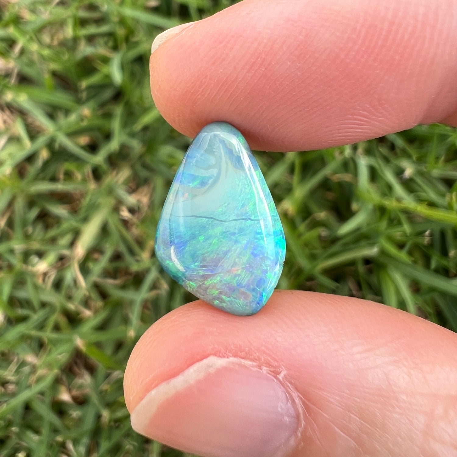 4.11 Ct ocean-toned boulder opal - Broken River Mining