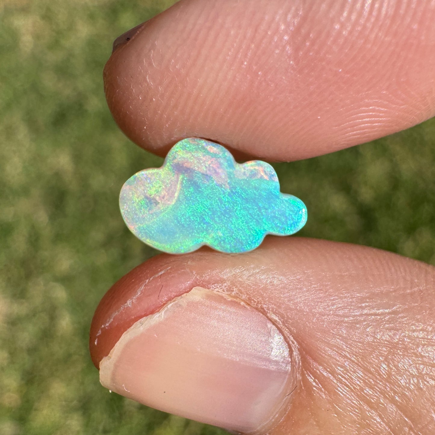 1.07 Ct cloud carving crystal opal