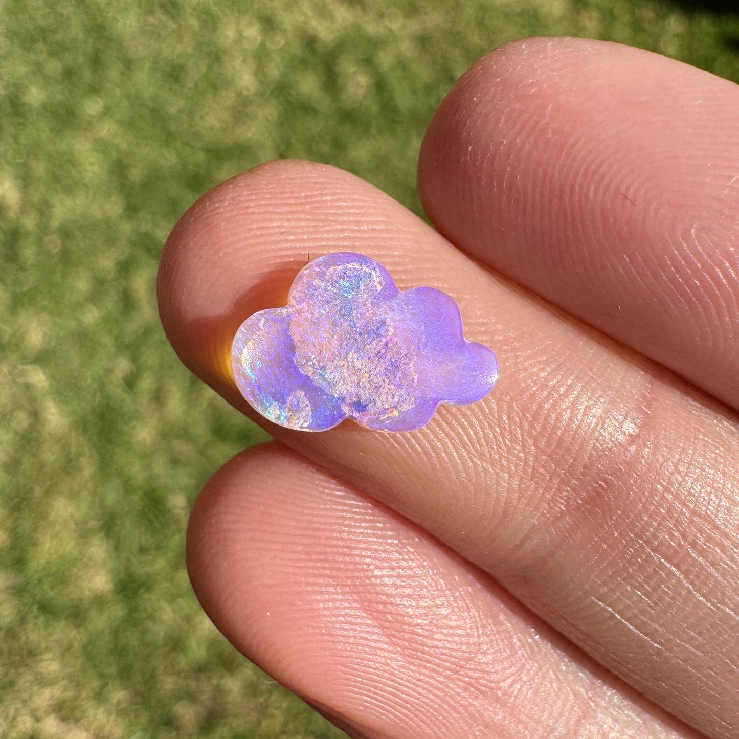 1.37 Ct cloud carving wood replacement opal