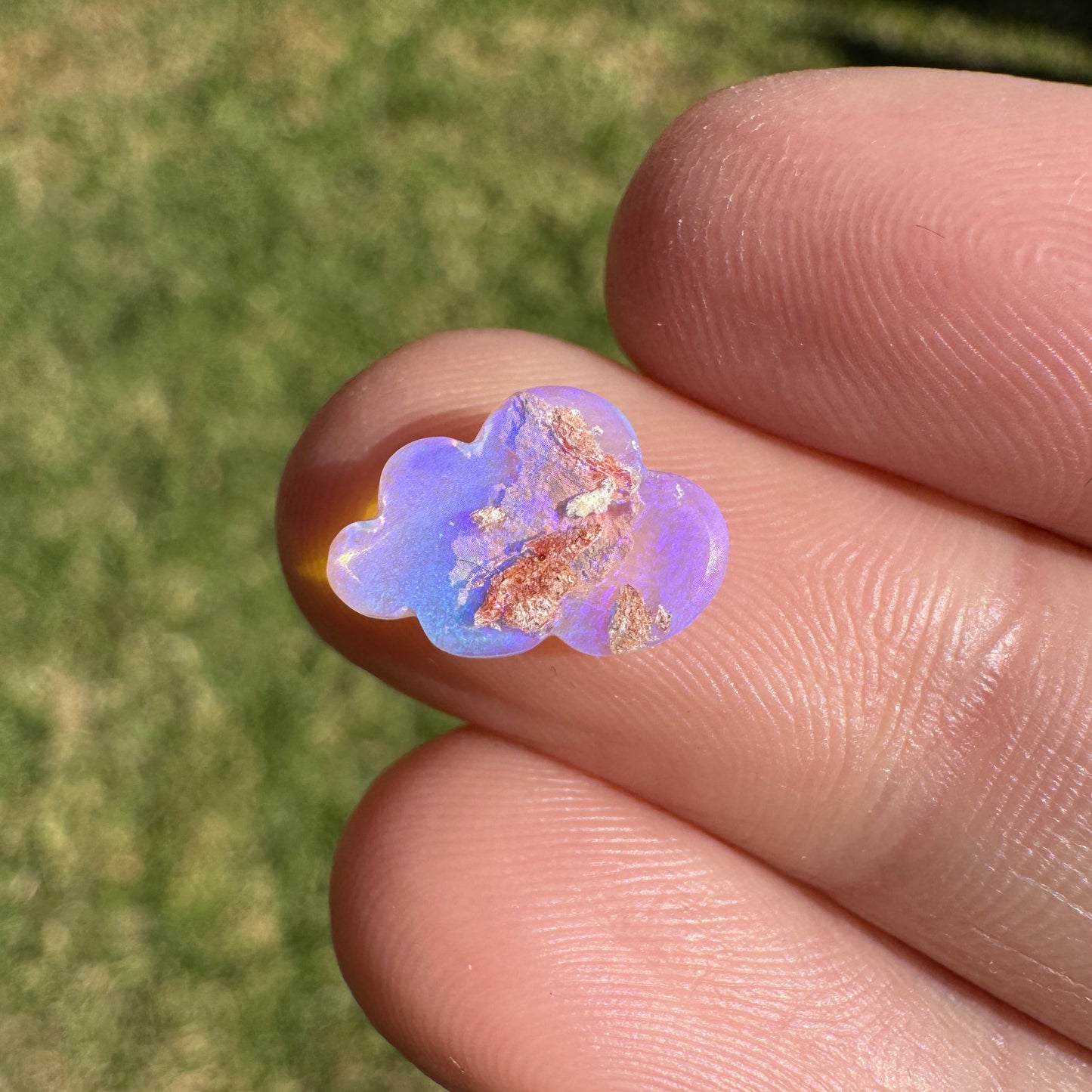 1.37 Ct cloud carving wood replacement opal