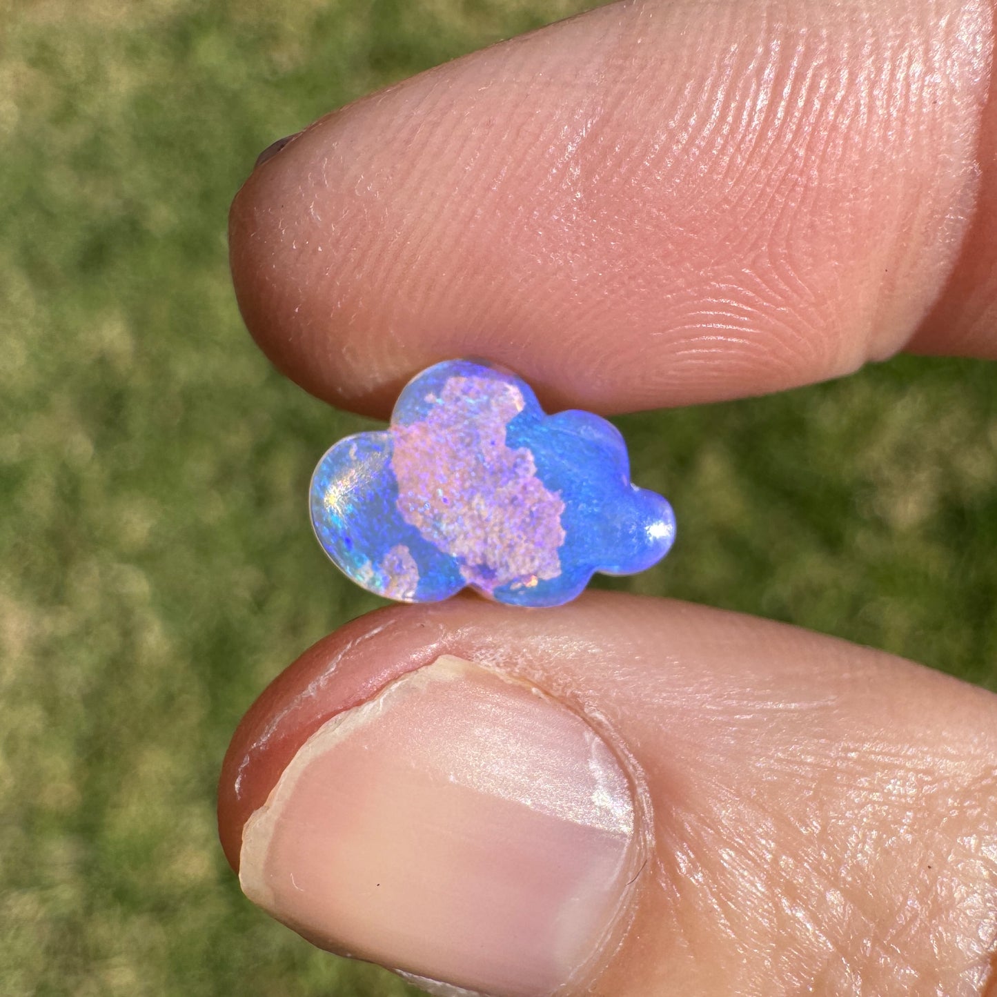 1.37 Ct cloud carving wood replacement opal