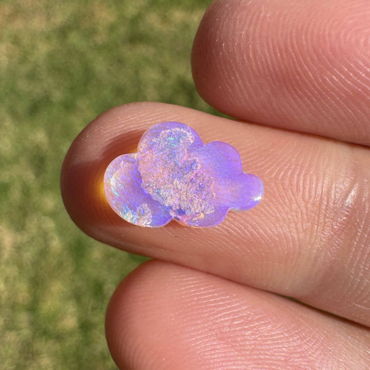 1.37 Ct cloud carving wood replacement opal