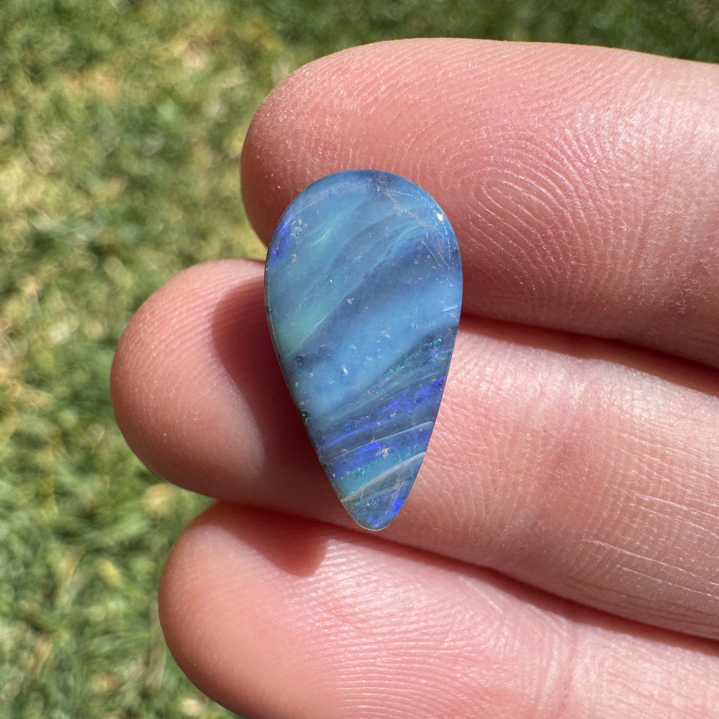 3.30 Ct teardrop boulder opal
