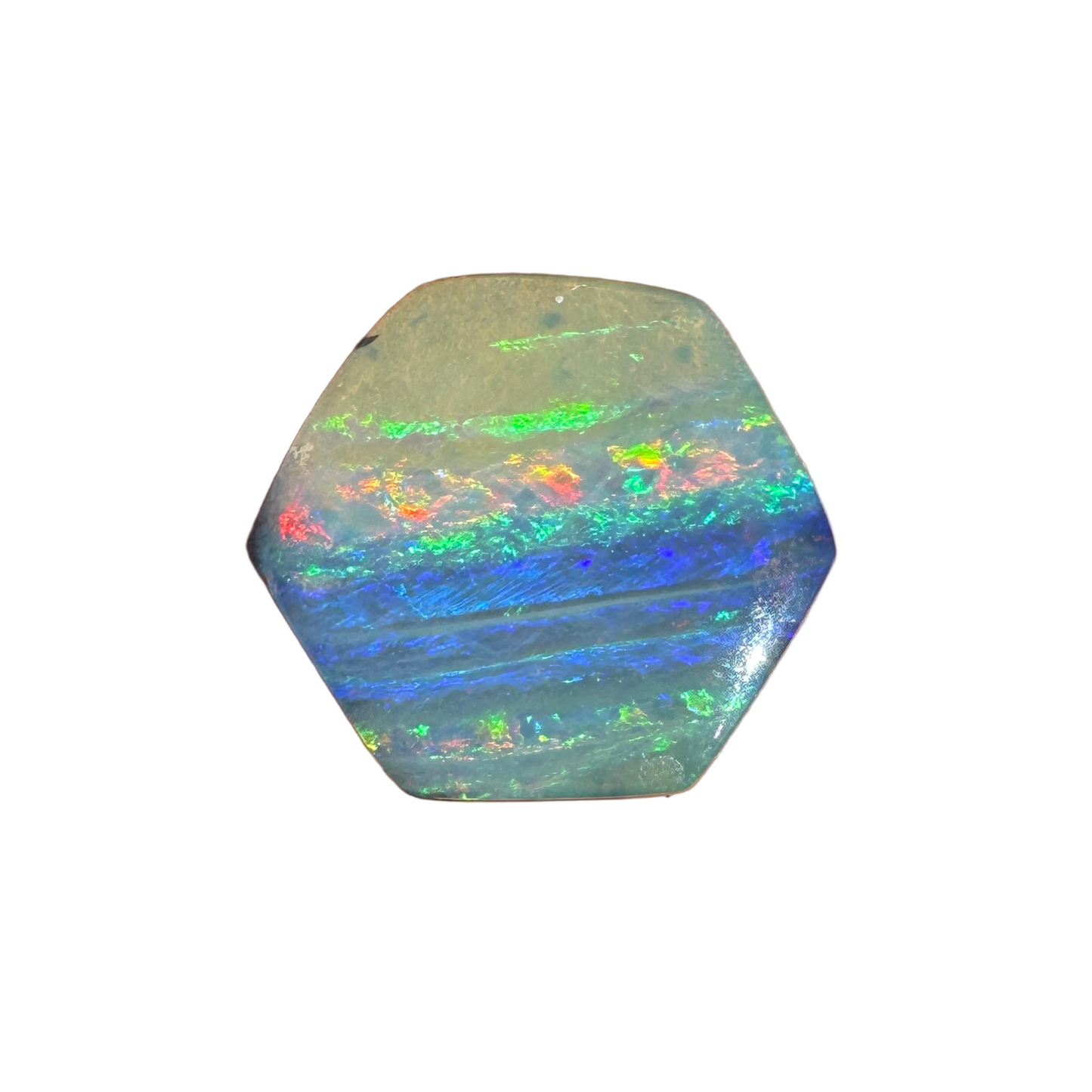 2.29 Ct small hexagon boulder opal