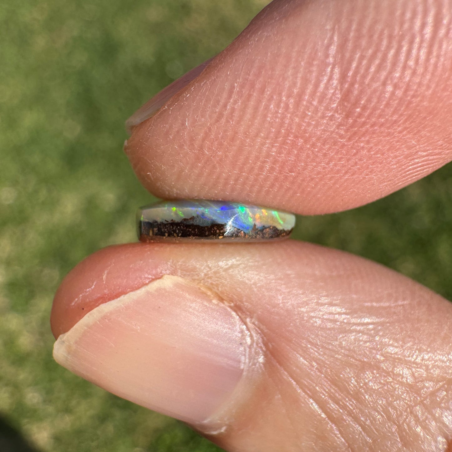 2.29 Ct small hexagon boulder opal