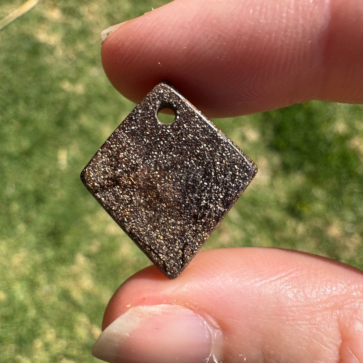 10.27 Ct front-drilled boulder opal