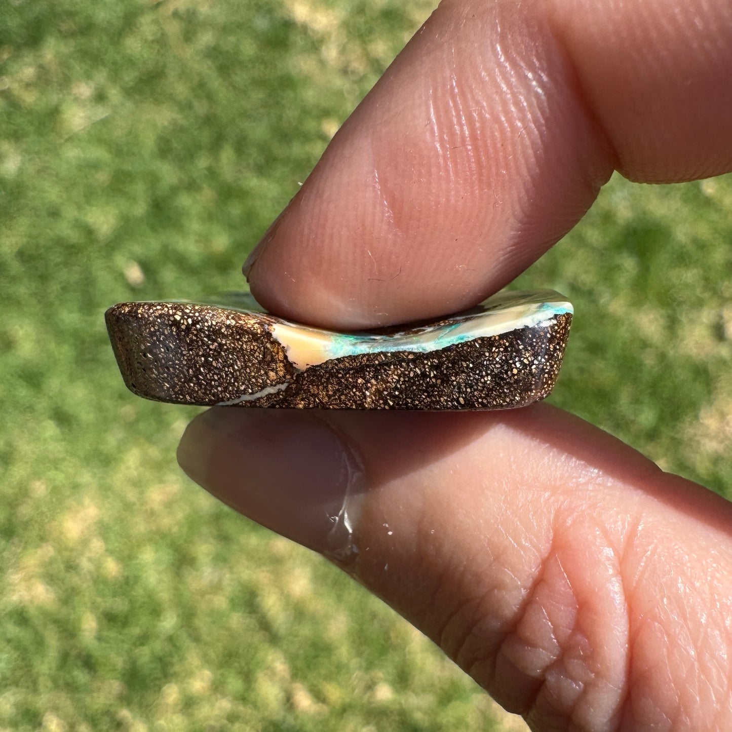 37.82 Ct front-drilled large boulder opal
