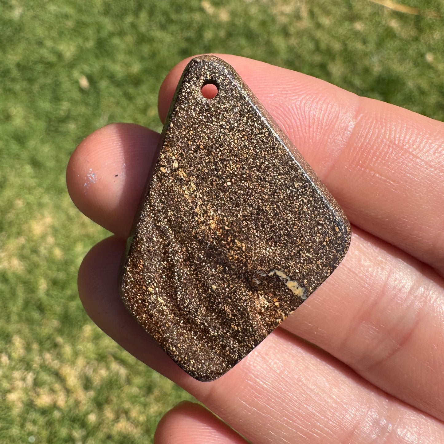37.82 Ct front-drilled large boulder opal