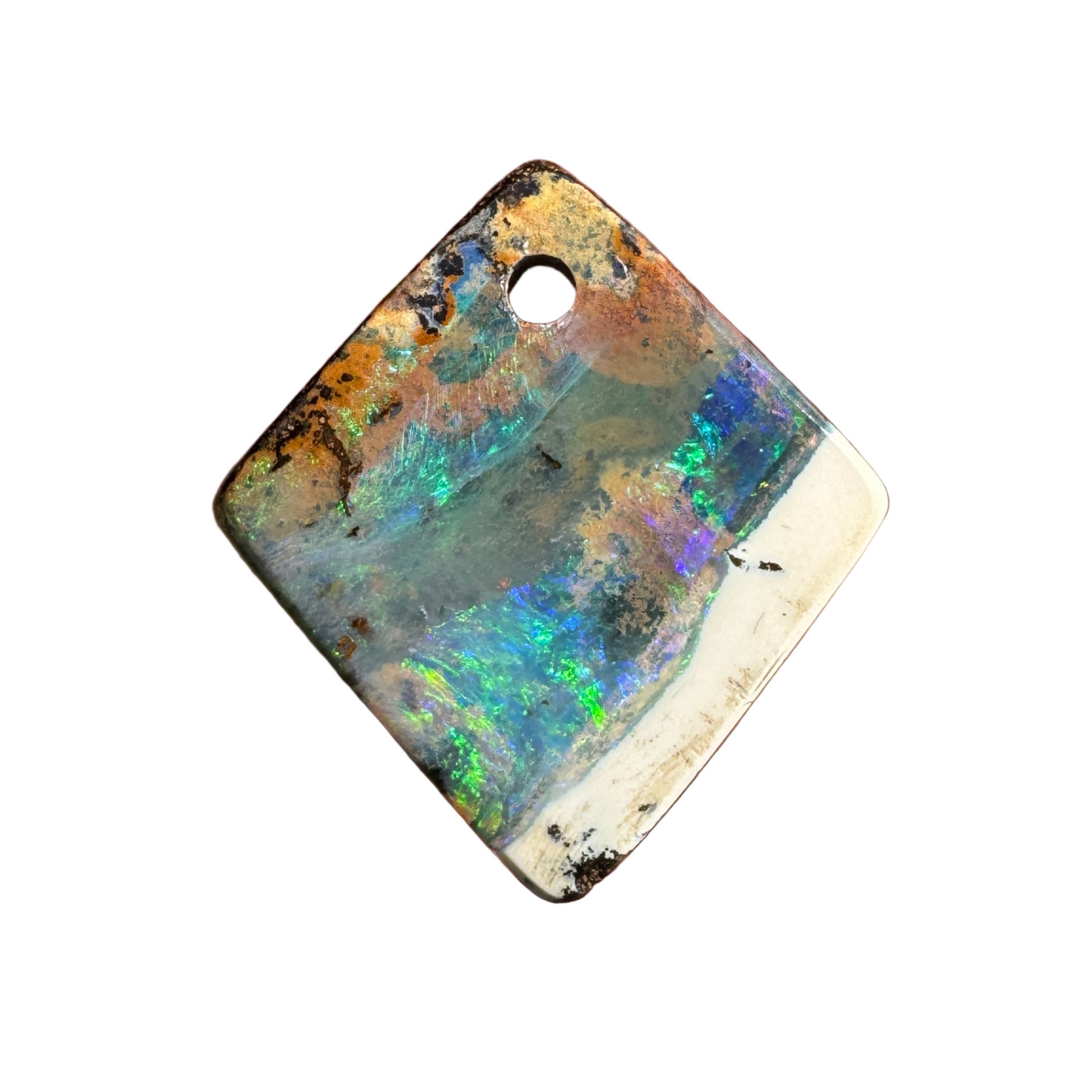 10.27 Ct front-drilled boulder opal