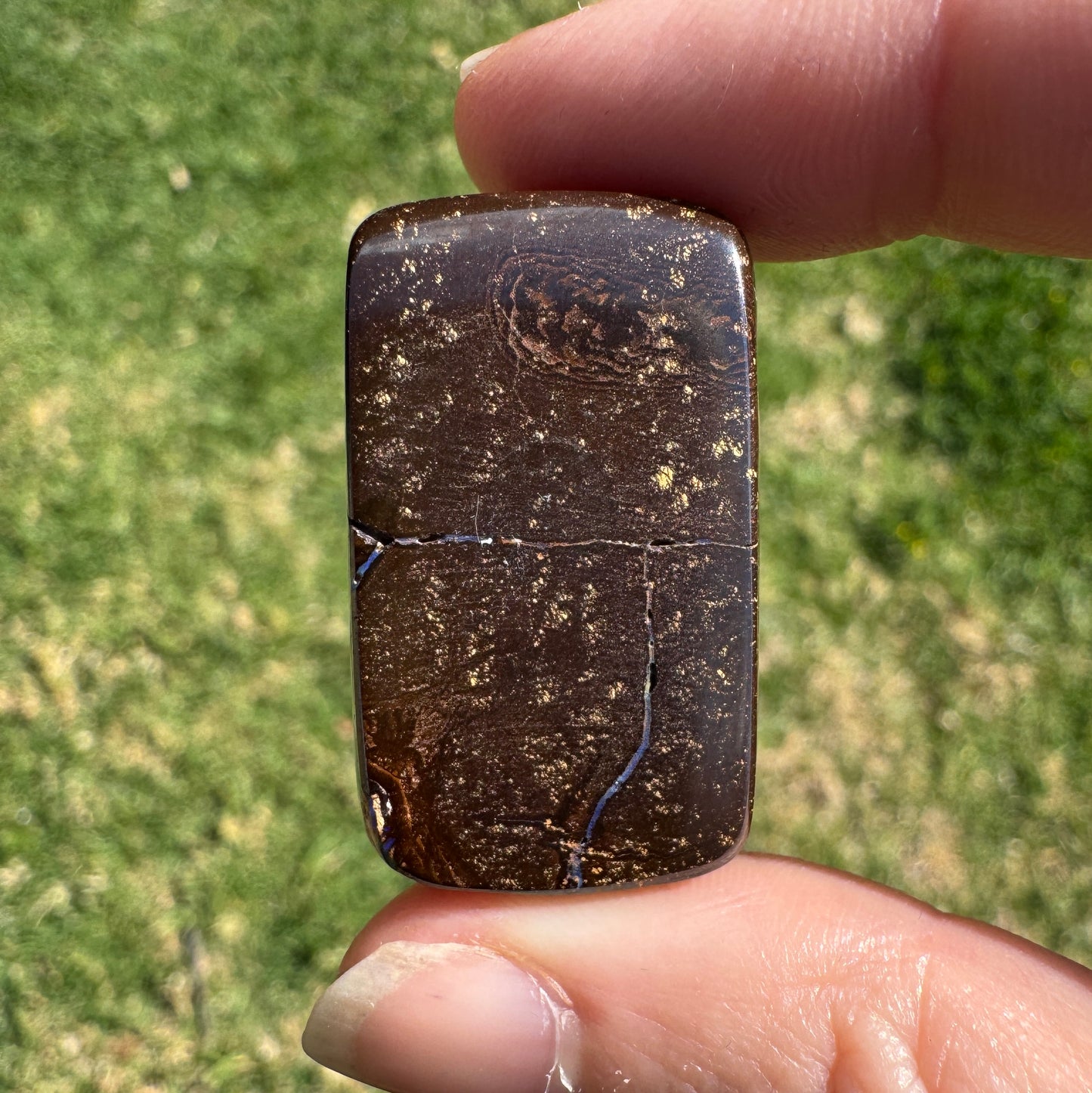 70.57 Ct side-drilled large boulder opal