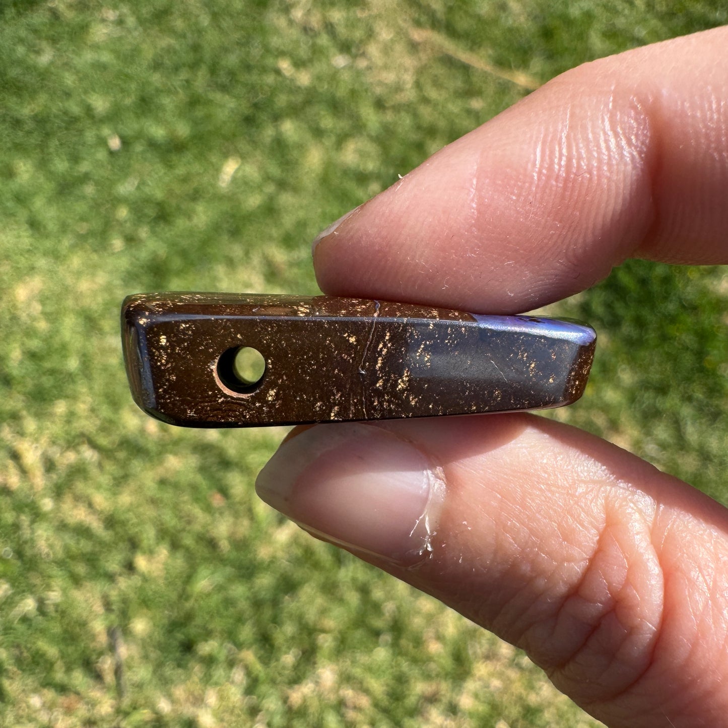 70.57 Ct side-drilled large boulder opal