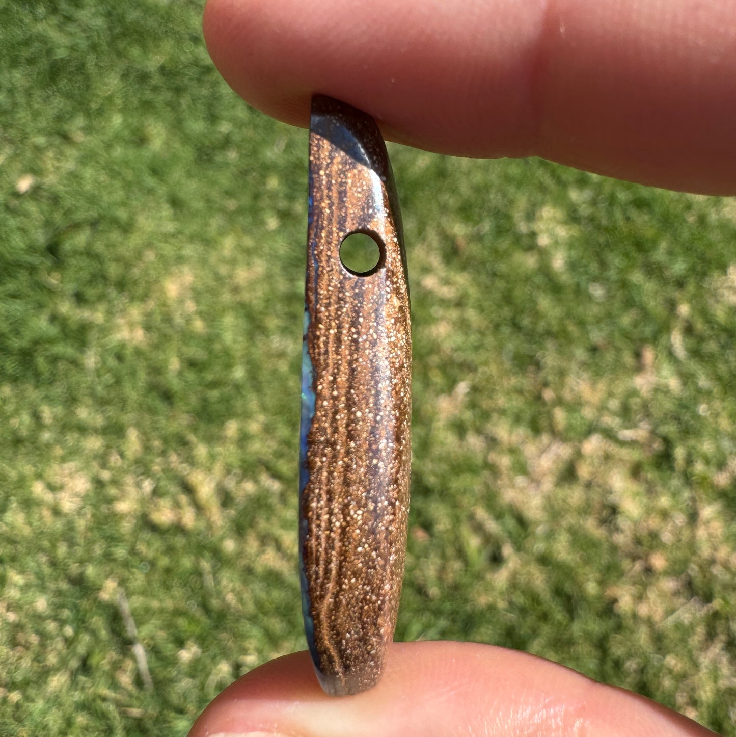 37.31 Ct side-drilled large boulder opal