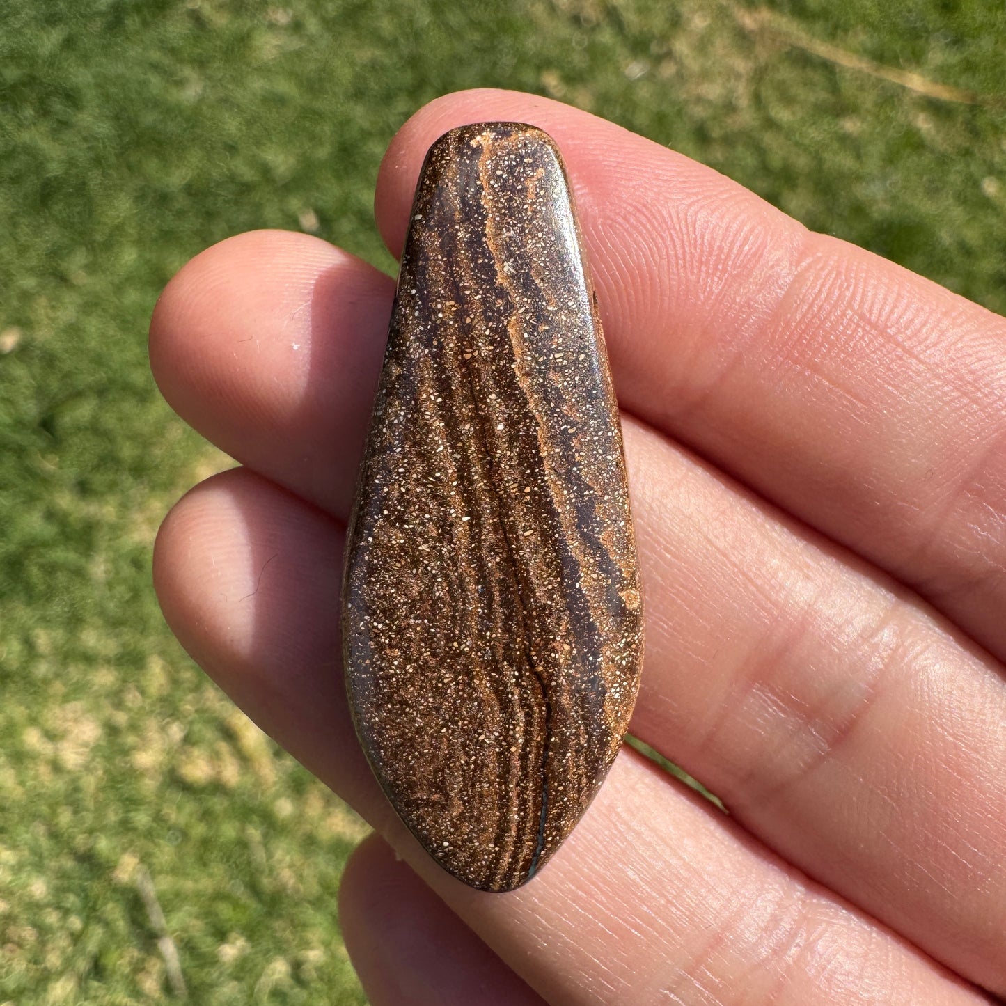 37.31 Ct side-drilled large boulder opal