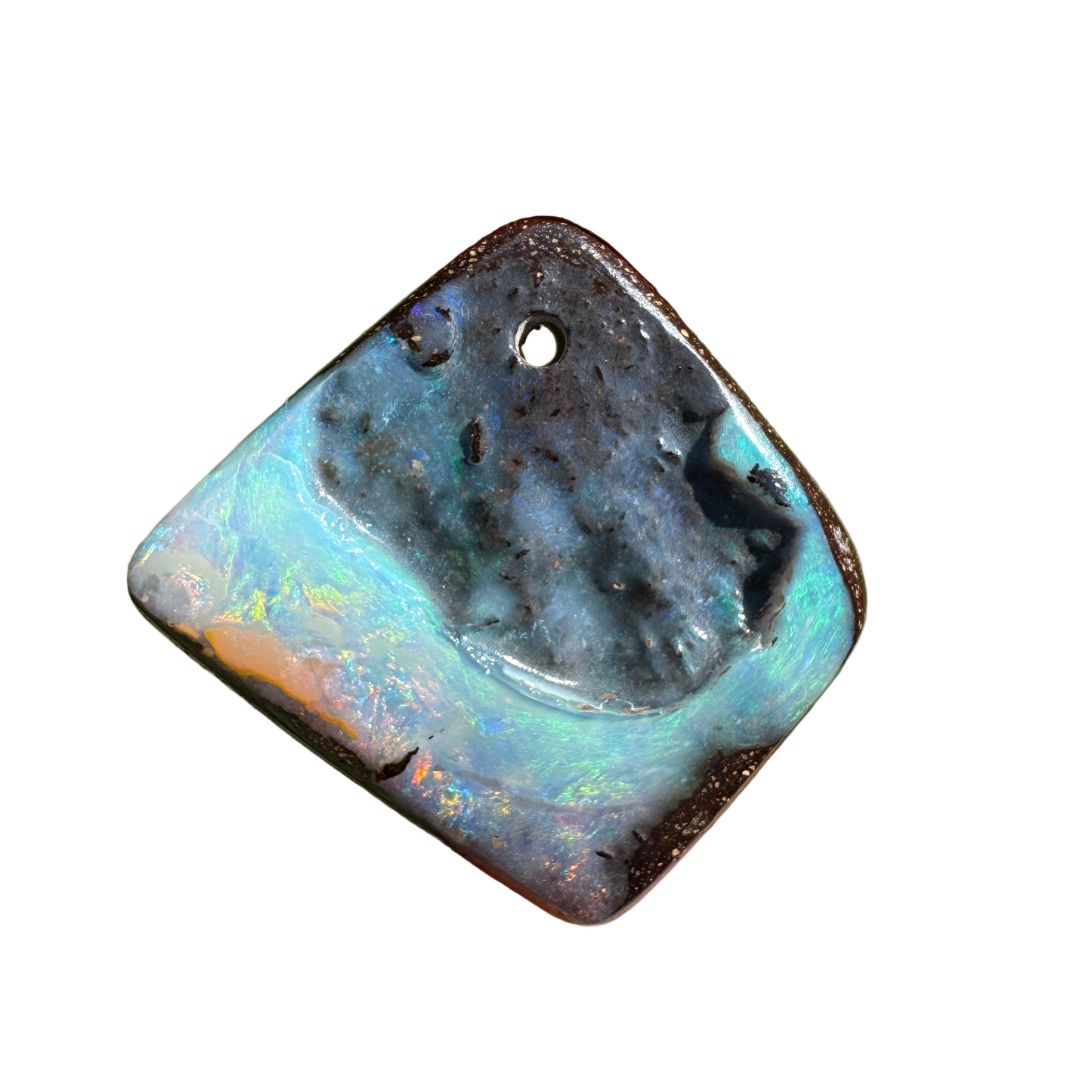38.39 Ct front-drilled large boulder opal