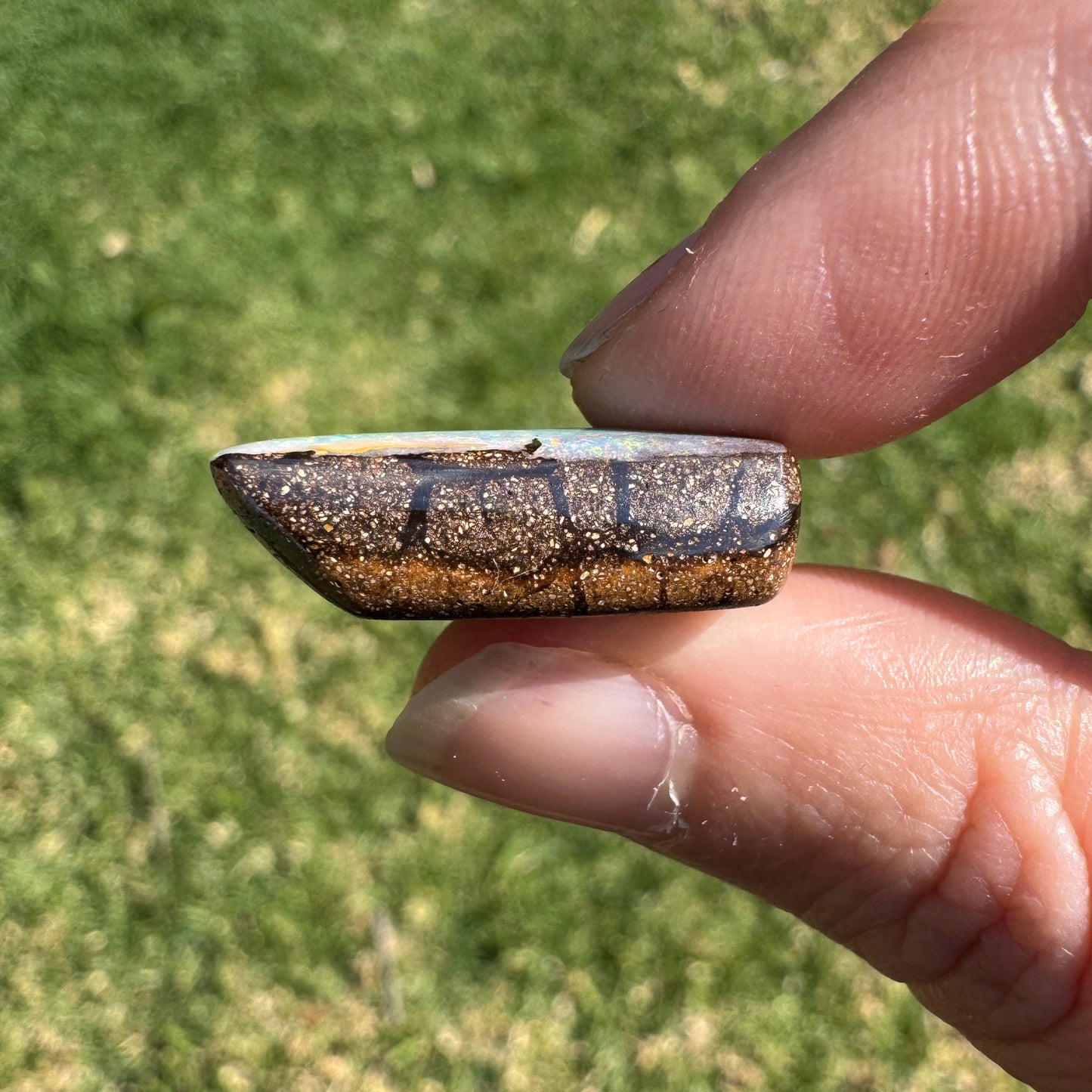 38.39 Ct front-drilled large boulder opal