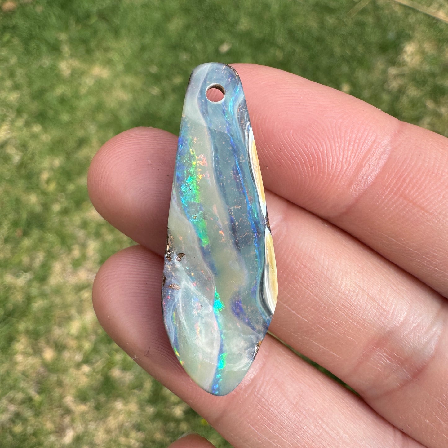 17.50 Ct front-drilled large boulder opal