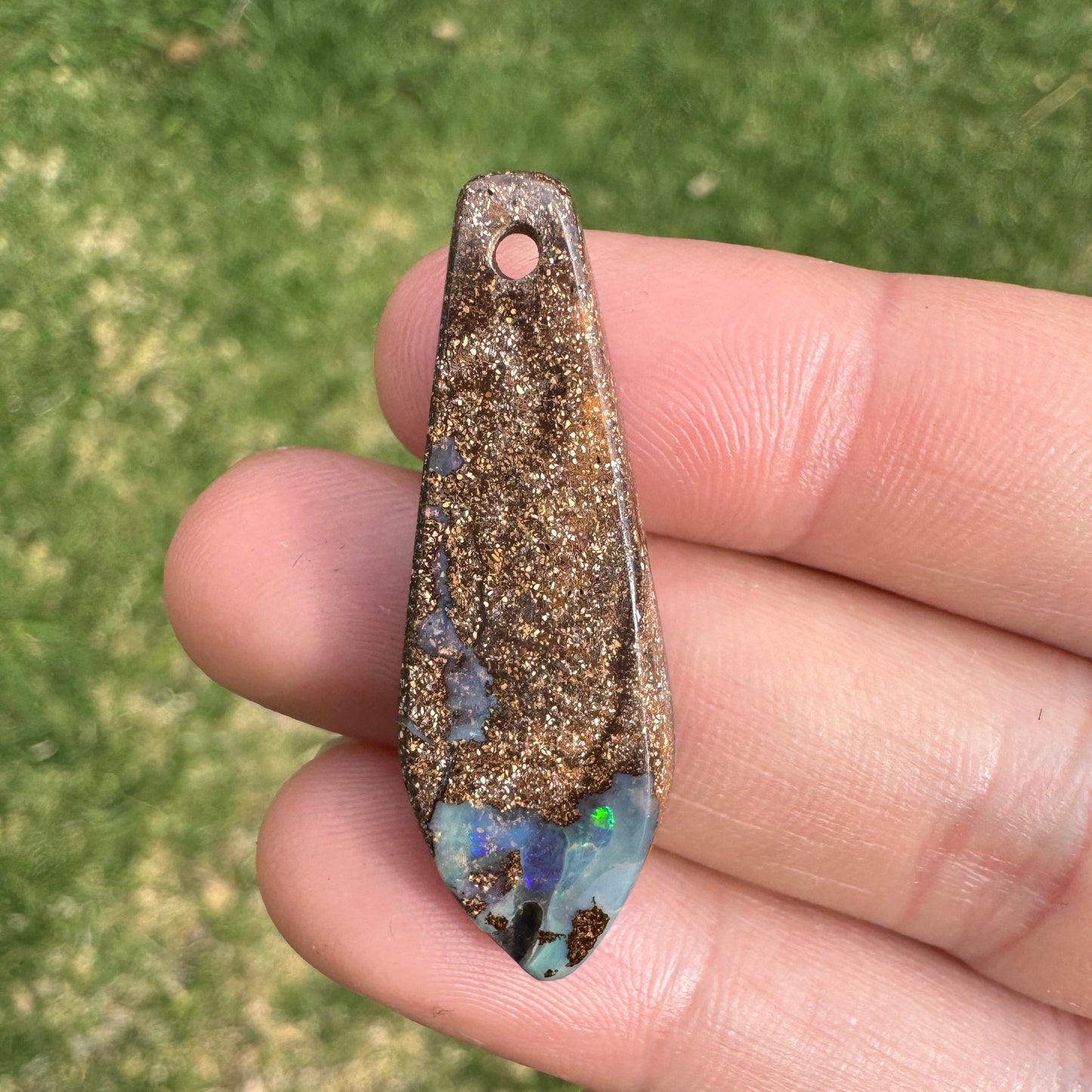 17.50 Ct front-drilled large boulder opal