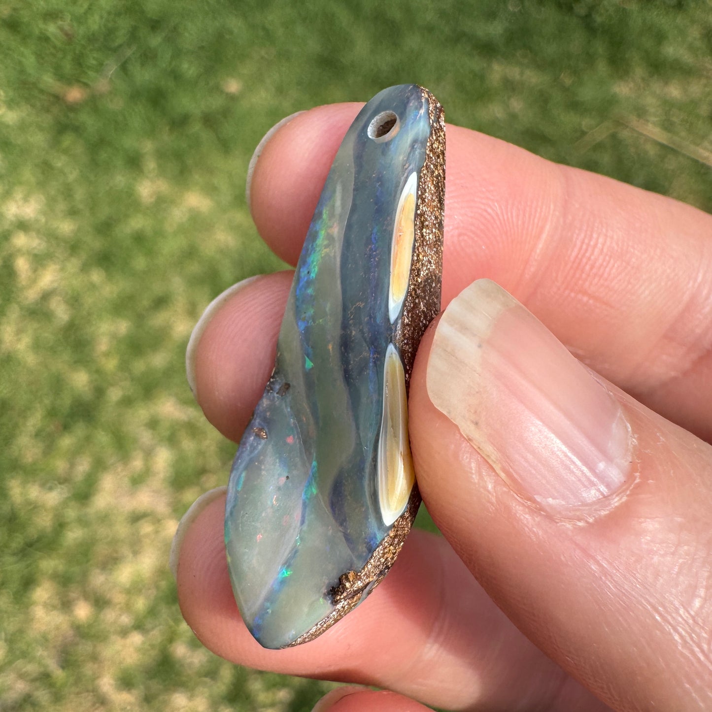 17.50 Ct front-drilled large boulder opal