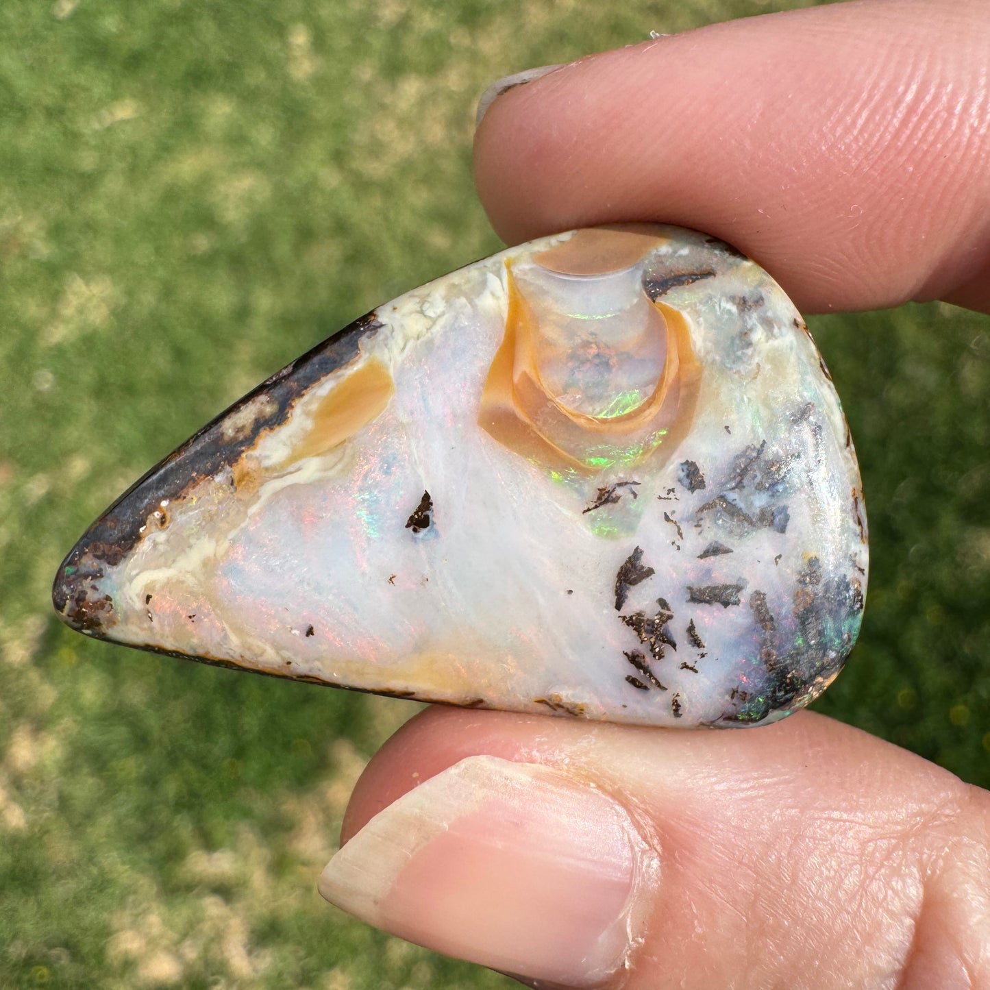 49.50 Ct side-drilled large boulder opal