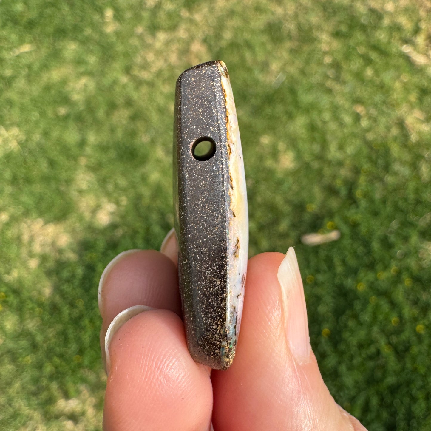 49.50 Ct side-drilled large boulder opal